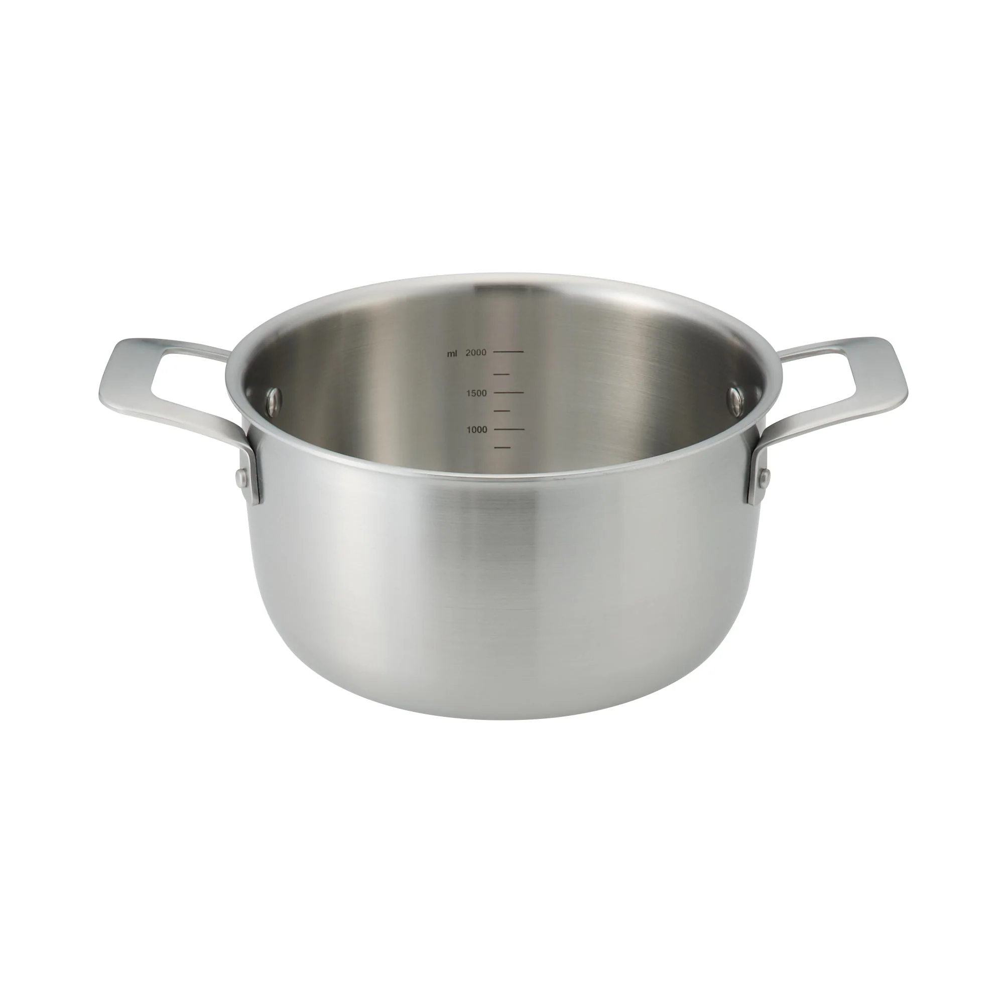 Stainless Aluminium 3-Layer Steel Saucepot 3L