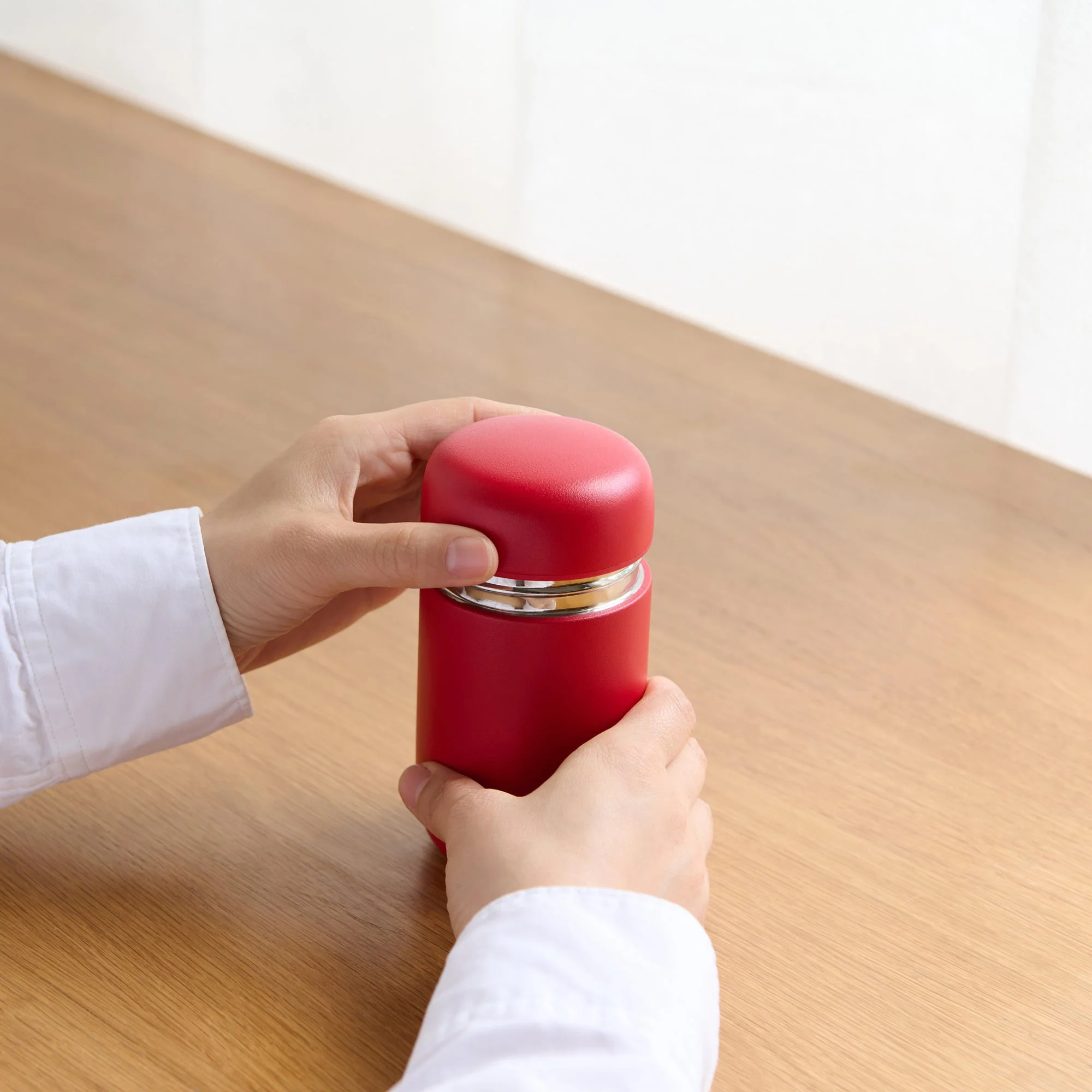 Stainless Steel Bottle - Red (320 ml) - Image 12
