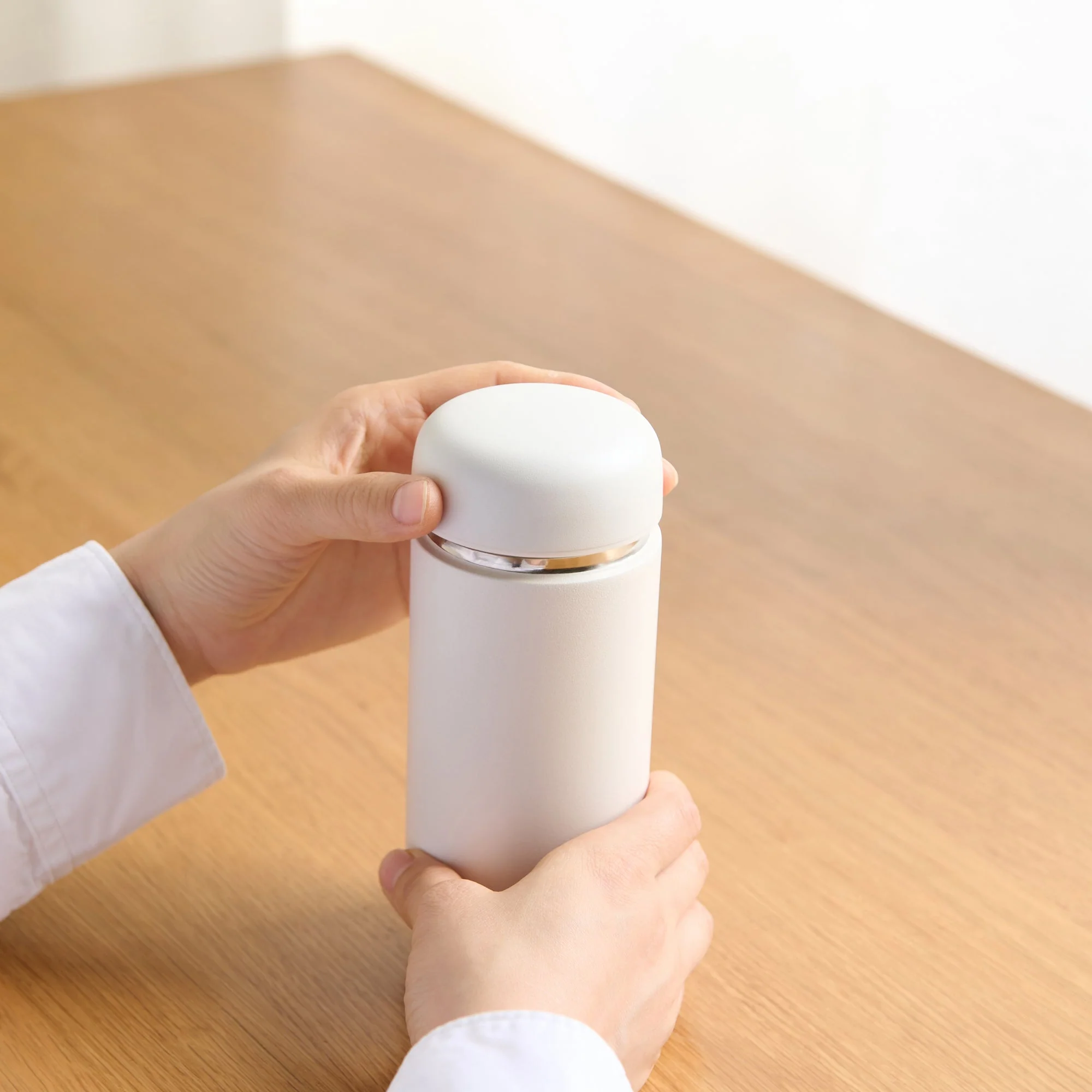 Stainless Steel Bottle - White (320 ml) - Image 12