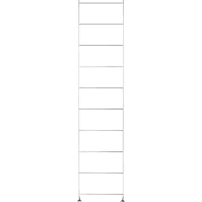 SUS Shelving Unit Stainless Steel Additional Frame - Large (H175.5 cm)