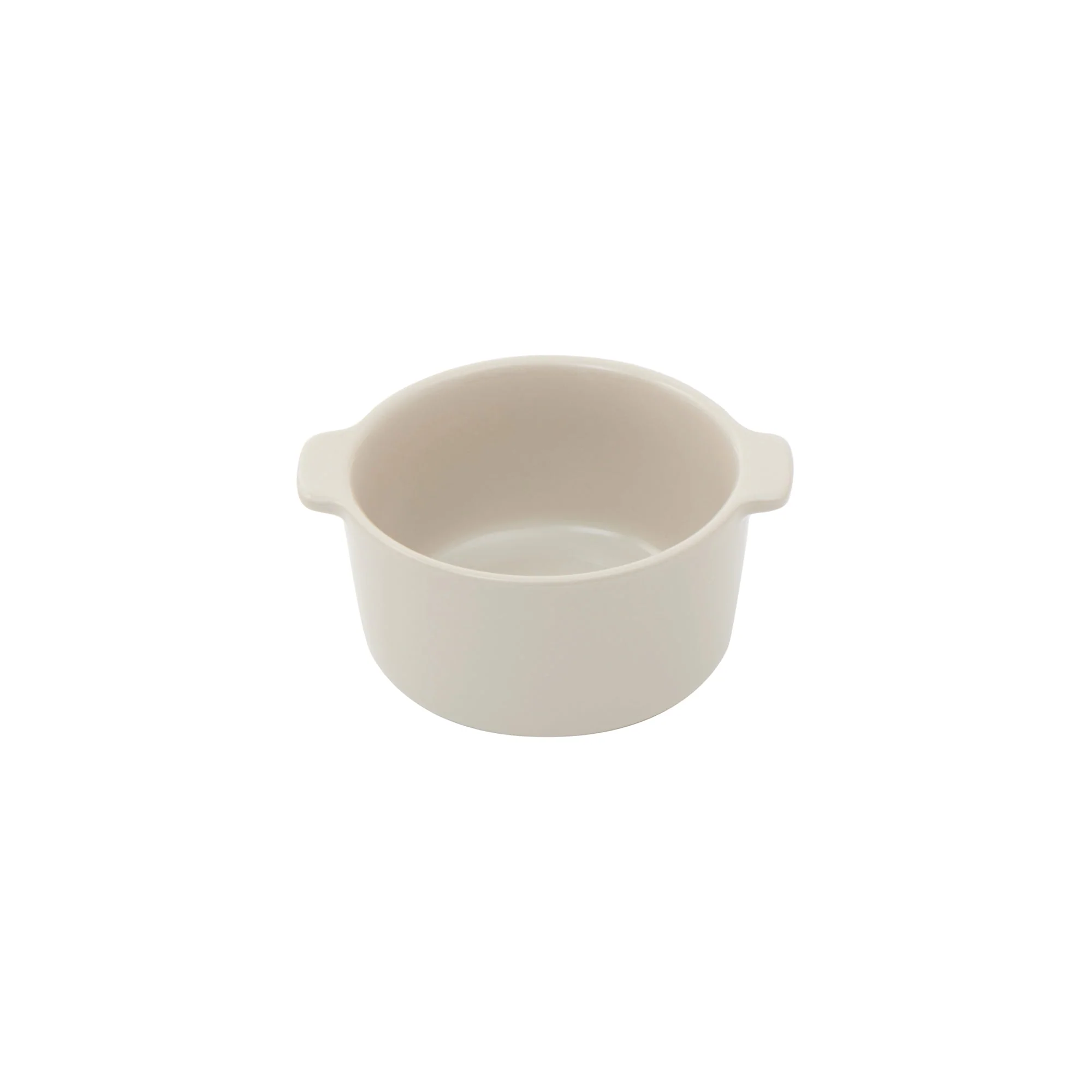 Stoneware Mini Cocotte Bowl (Dia. 11.5 cm) - Grey Beige