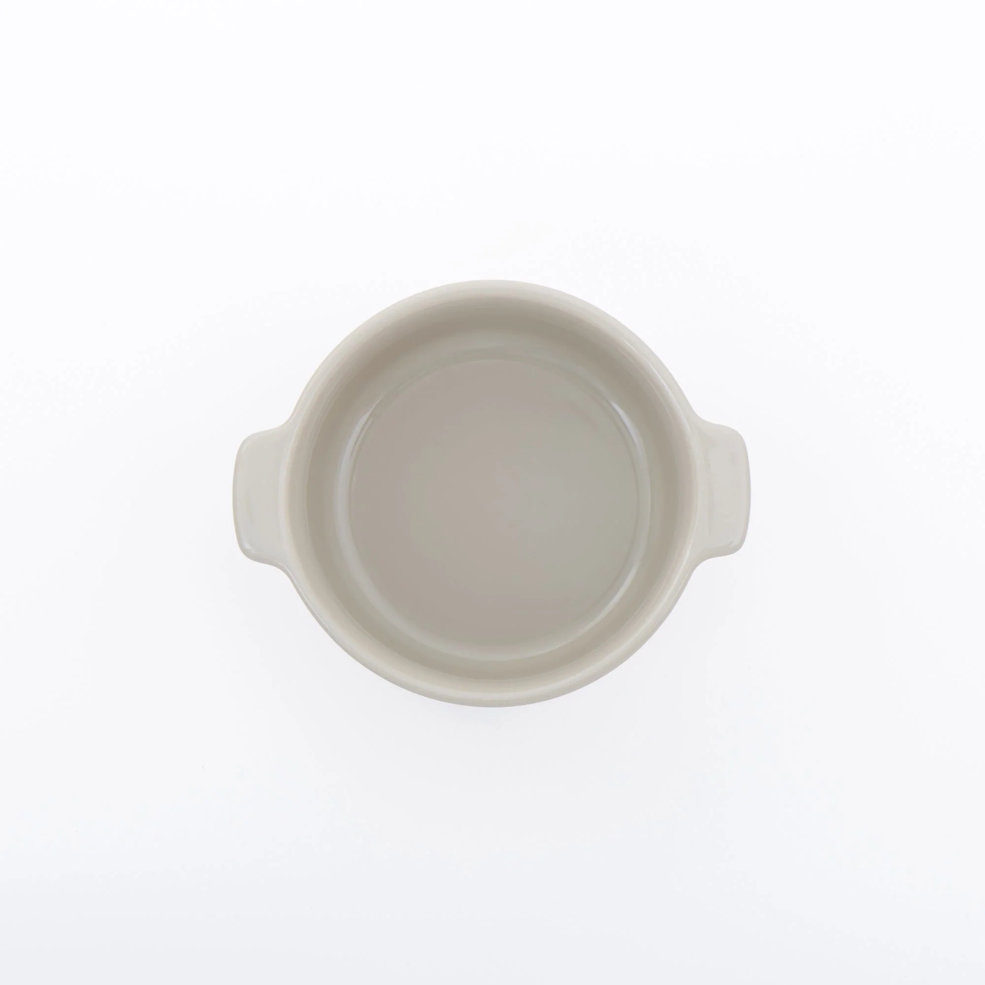 Stoneware Mini Cocotte Bowl (Dia. 11.5 cm) - Grey Beige - Image 3