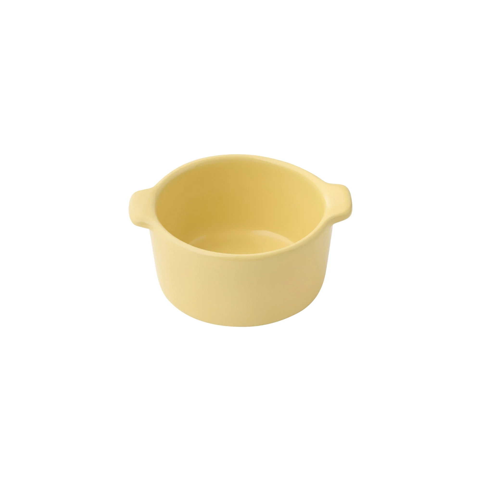 Stoneware Mini Cocotte Bowl (Dia. 11.5 cm) - Light Yellow