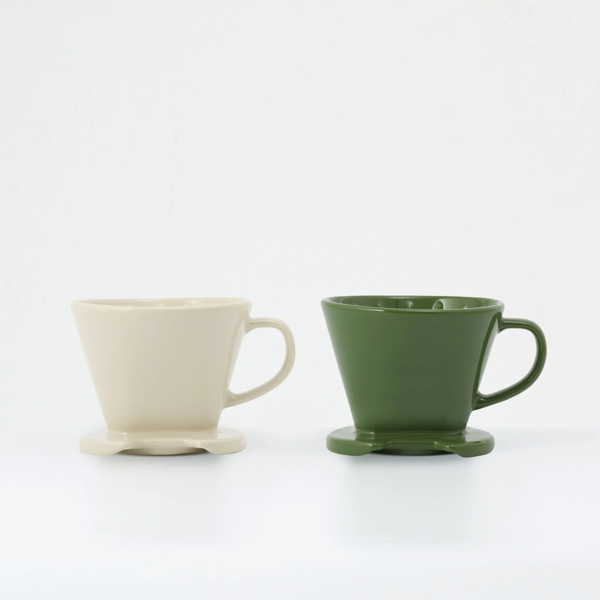 Stoneware Coffee Dripper - Grey Beige - Image 12