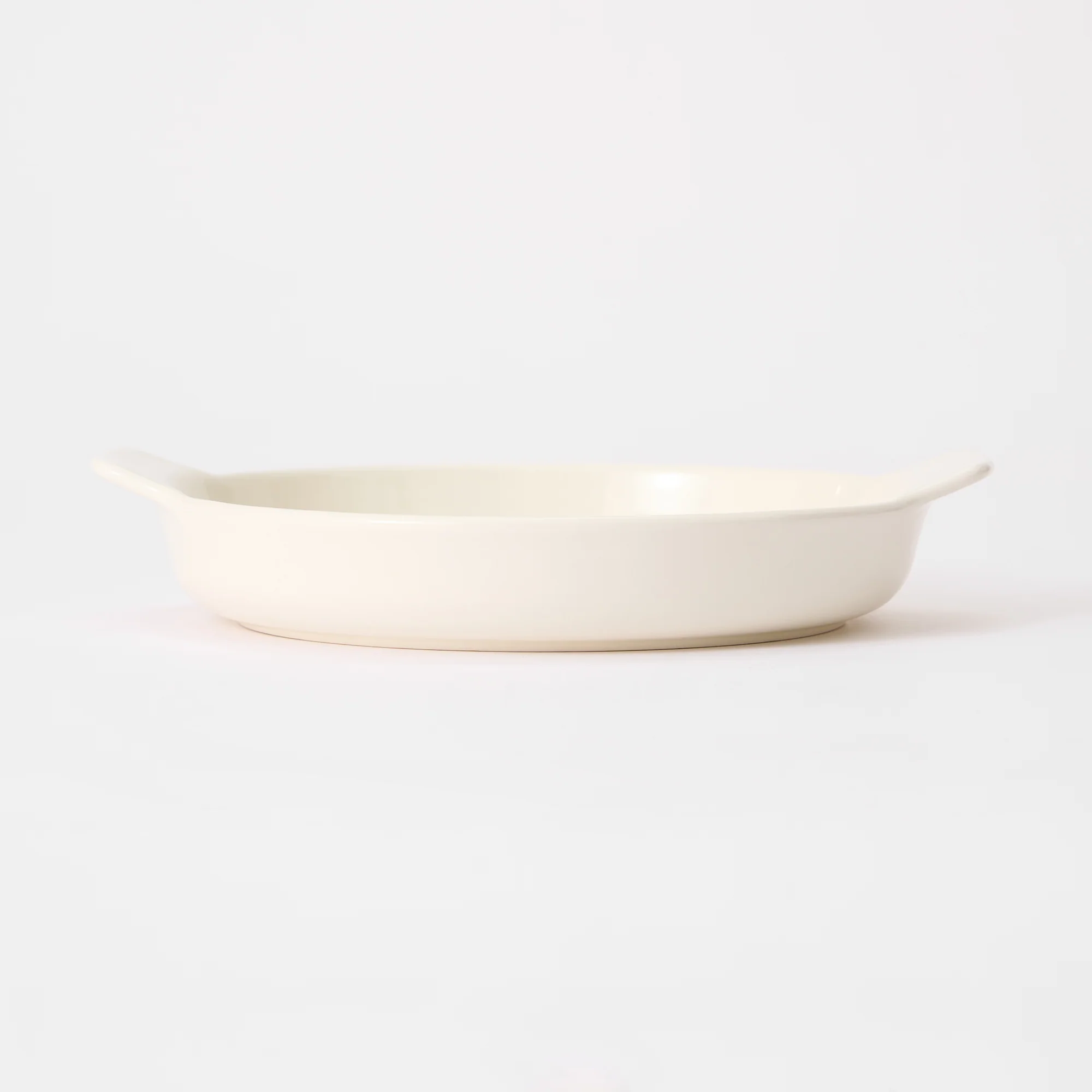 Stoneware Plate (Dia. 21.2 cm) - Off White - Image 3