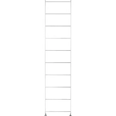 SUS Shelving Unit Stainless Steel Additional Frame - Large (H175.5 cm)