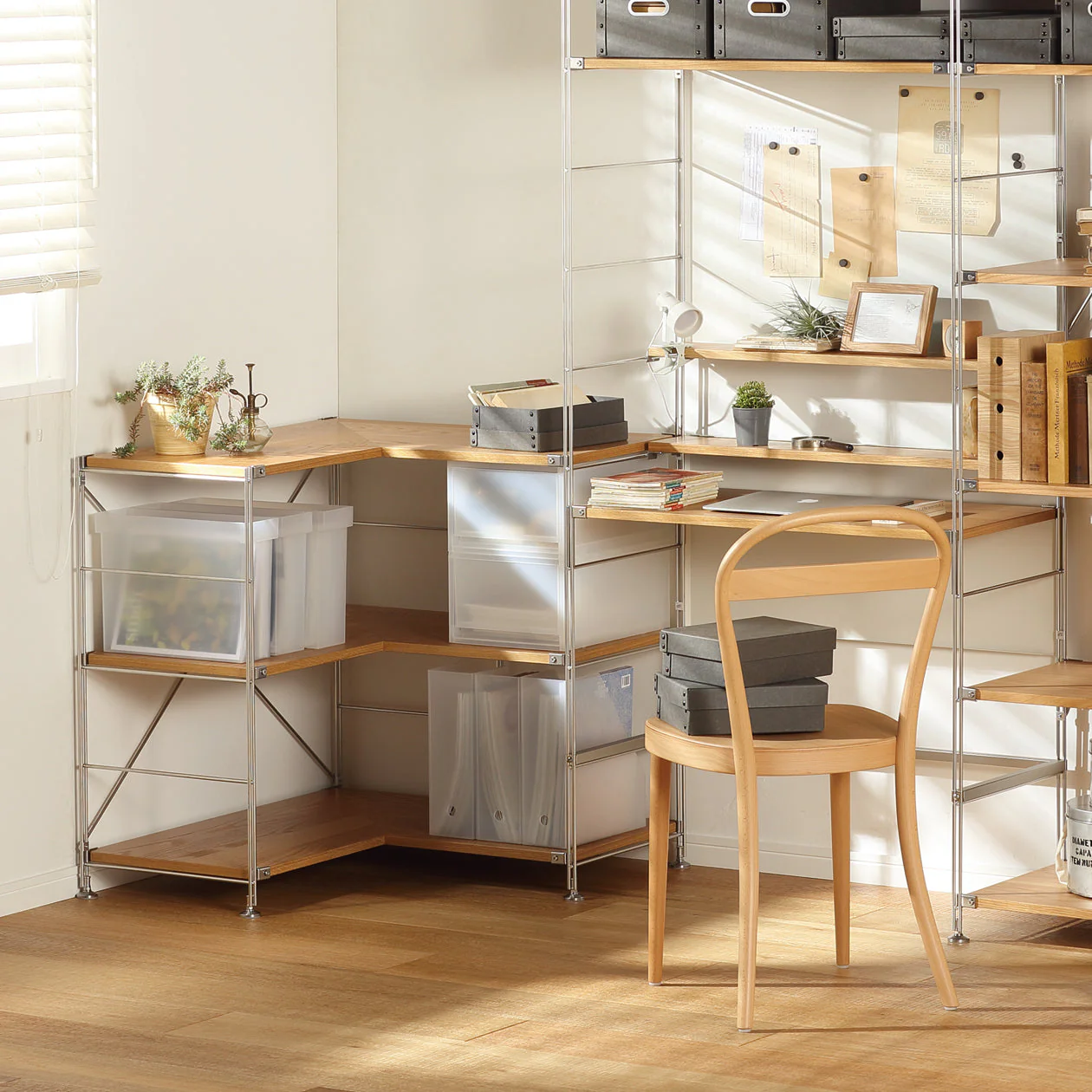 SUS Shelving Unit Additional Narrow Shelf - Oak - Wide (84 cm) - Image 3