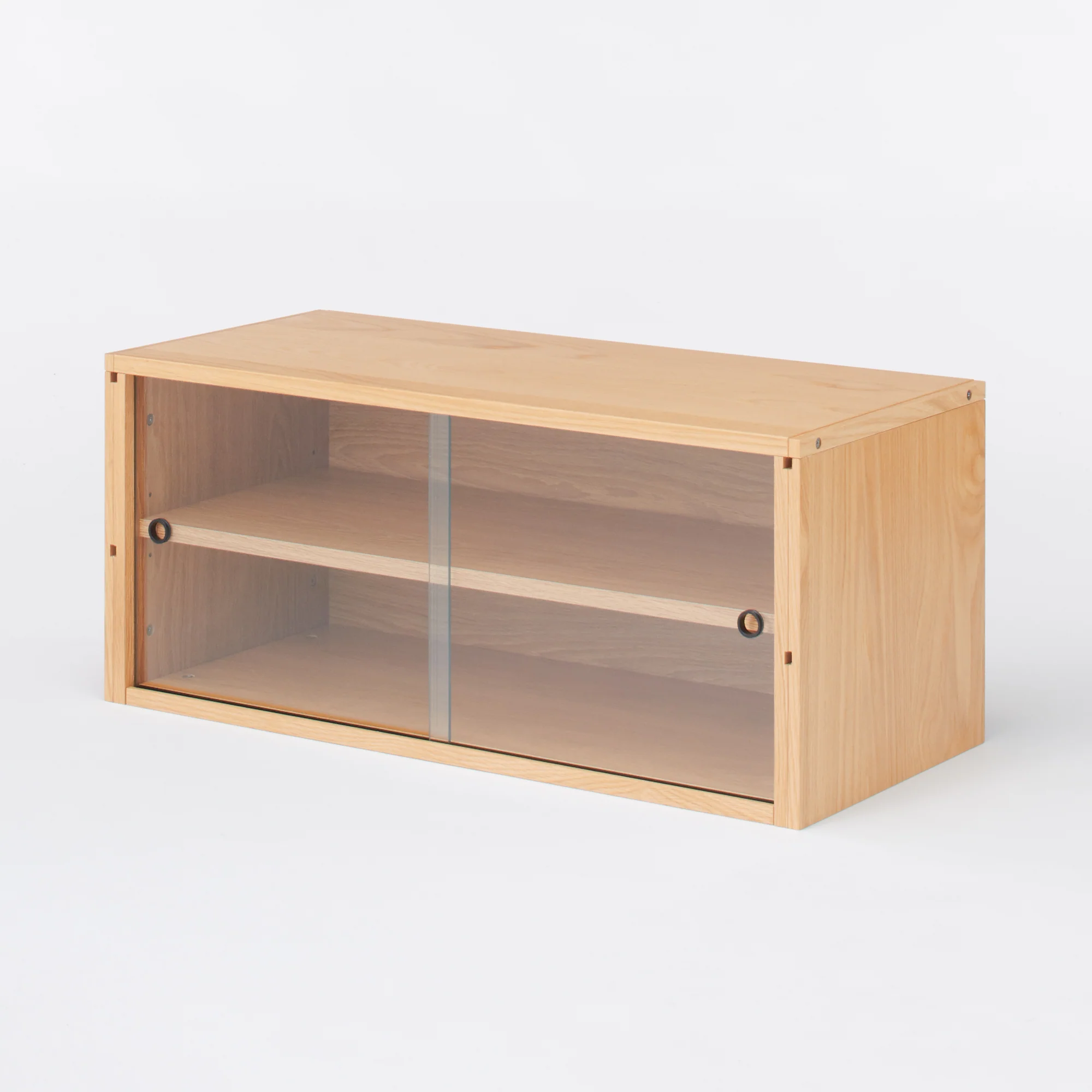 SUS Shelving Unit - Oak - Box With Glass Sliding Door - Image 6