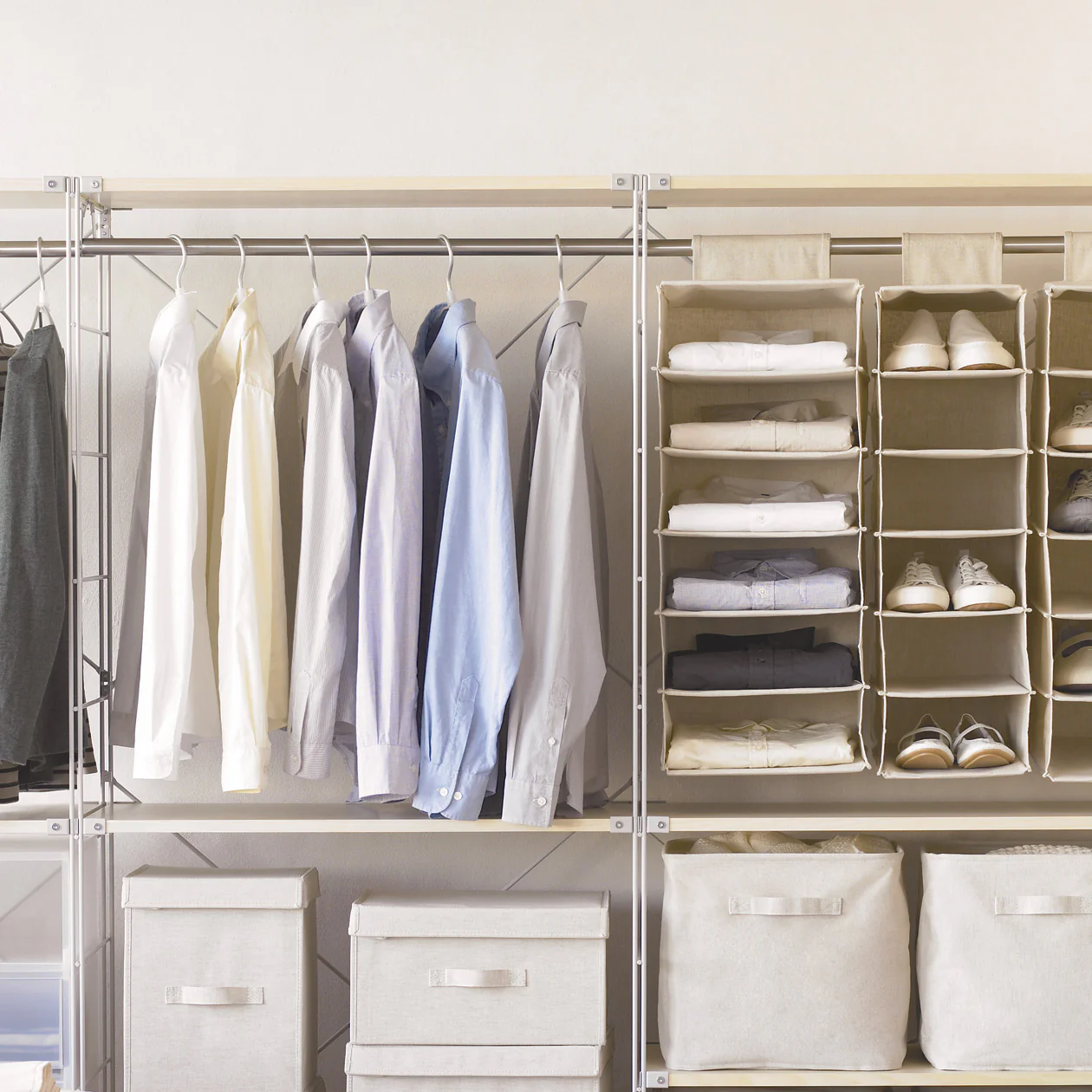 SUS Shelving Unit Wardrobe Bar - Wide (84 cm) - Image 2