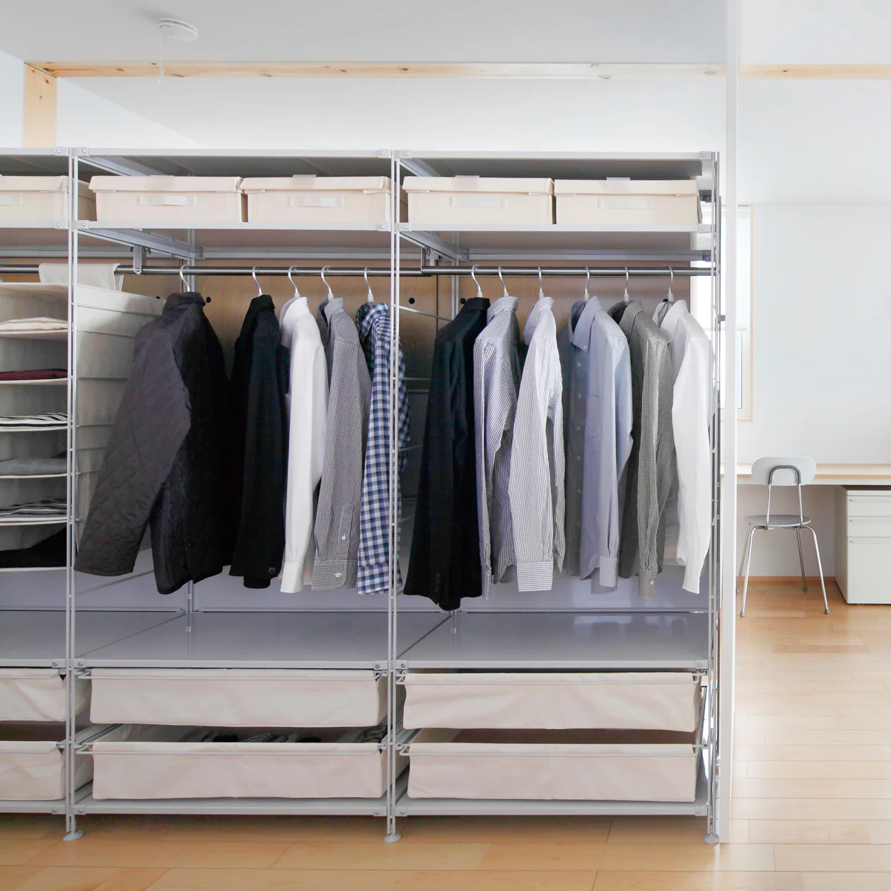 SUS Shelving Unit Wardrobe Bar - Wide (84 cm) - Image 4