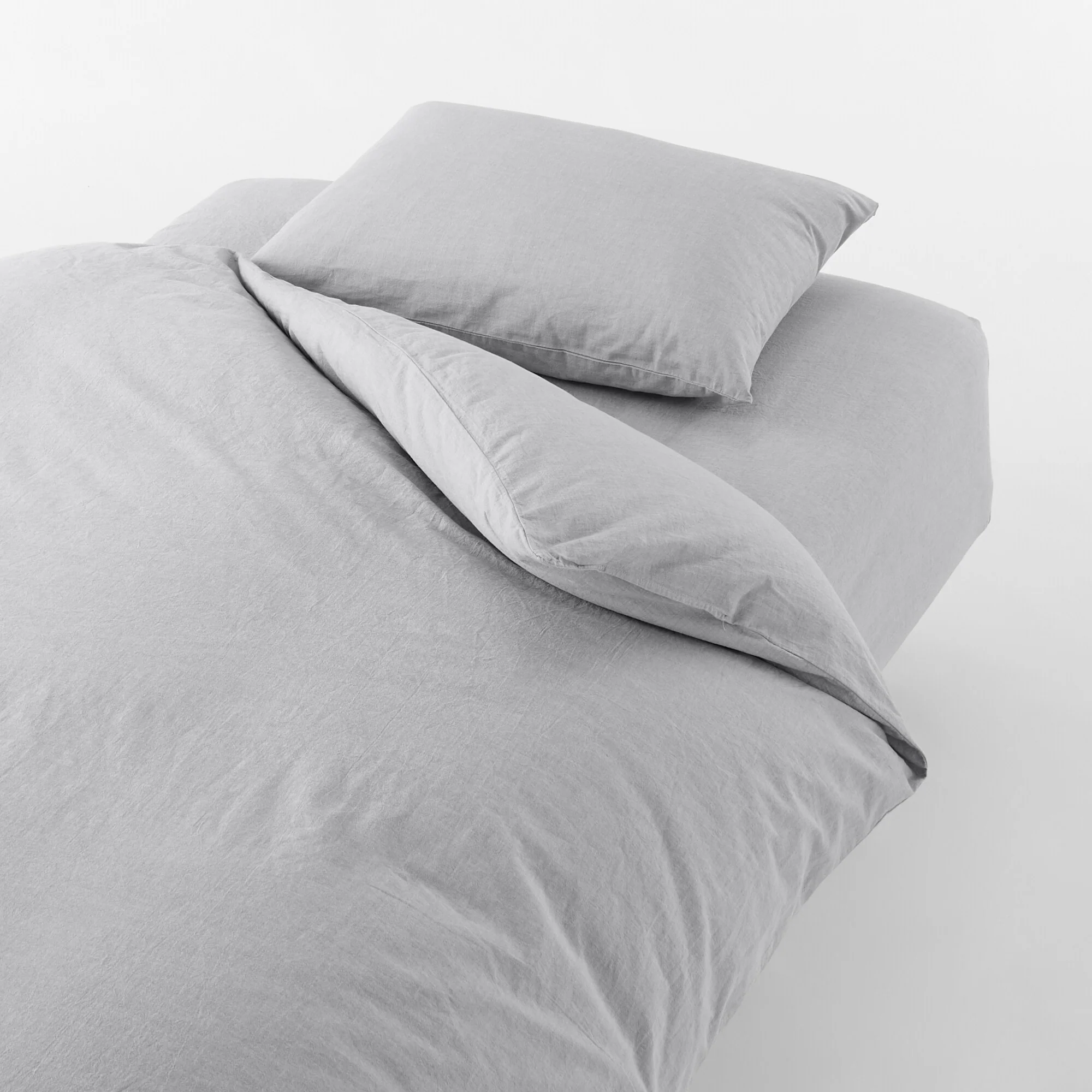 Washed Cotton Fitted Sheet - Image 2