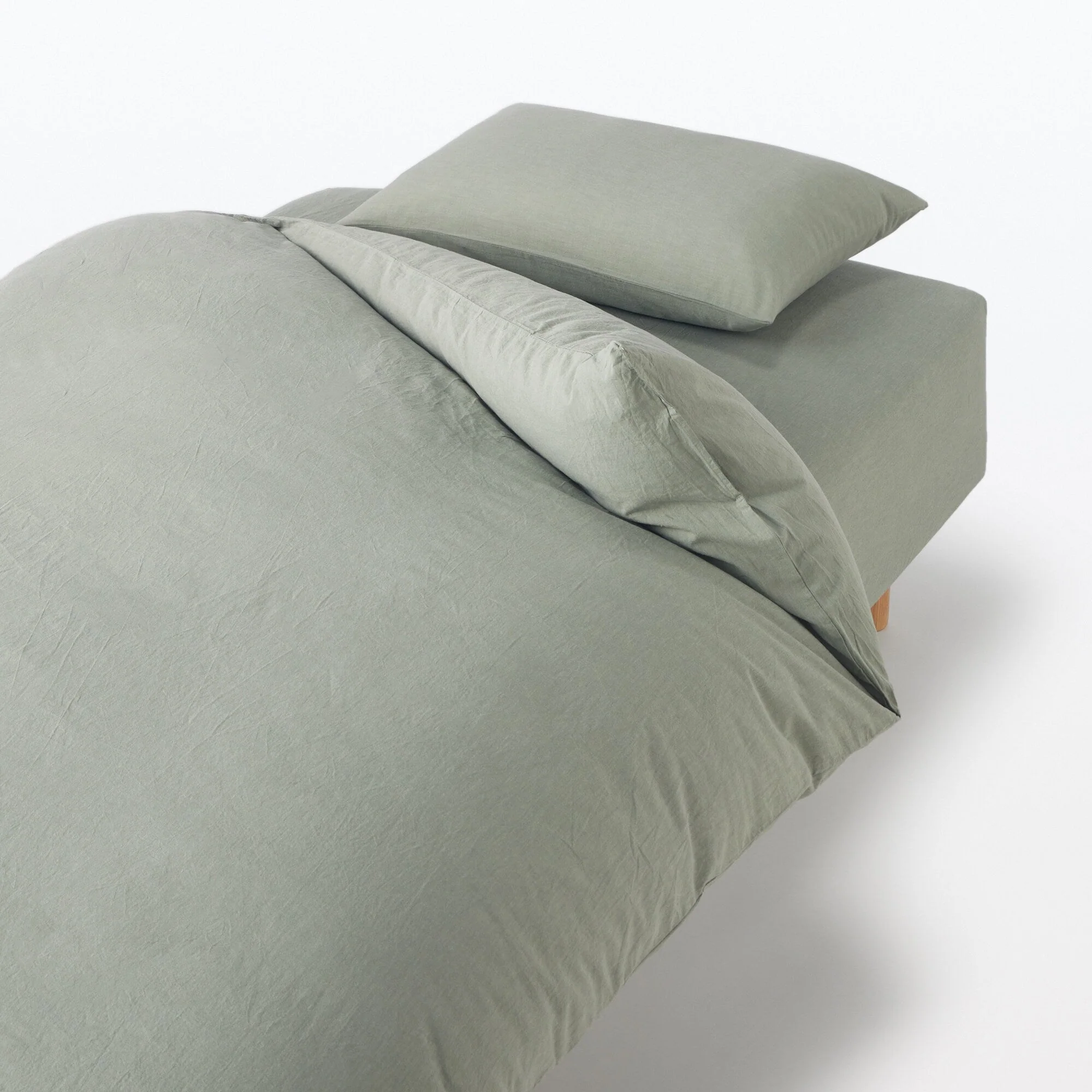 Washed Cotton Fitted Sheet - Image 2