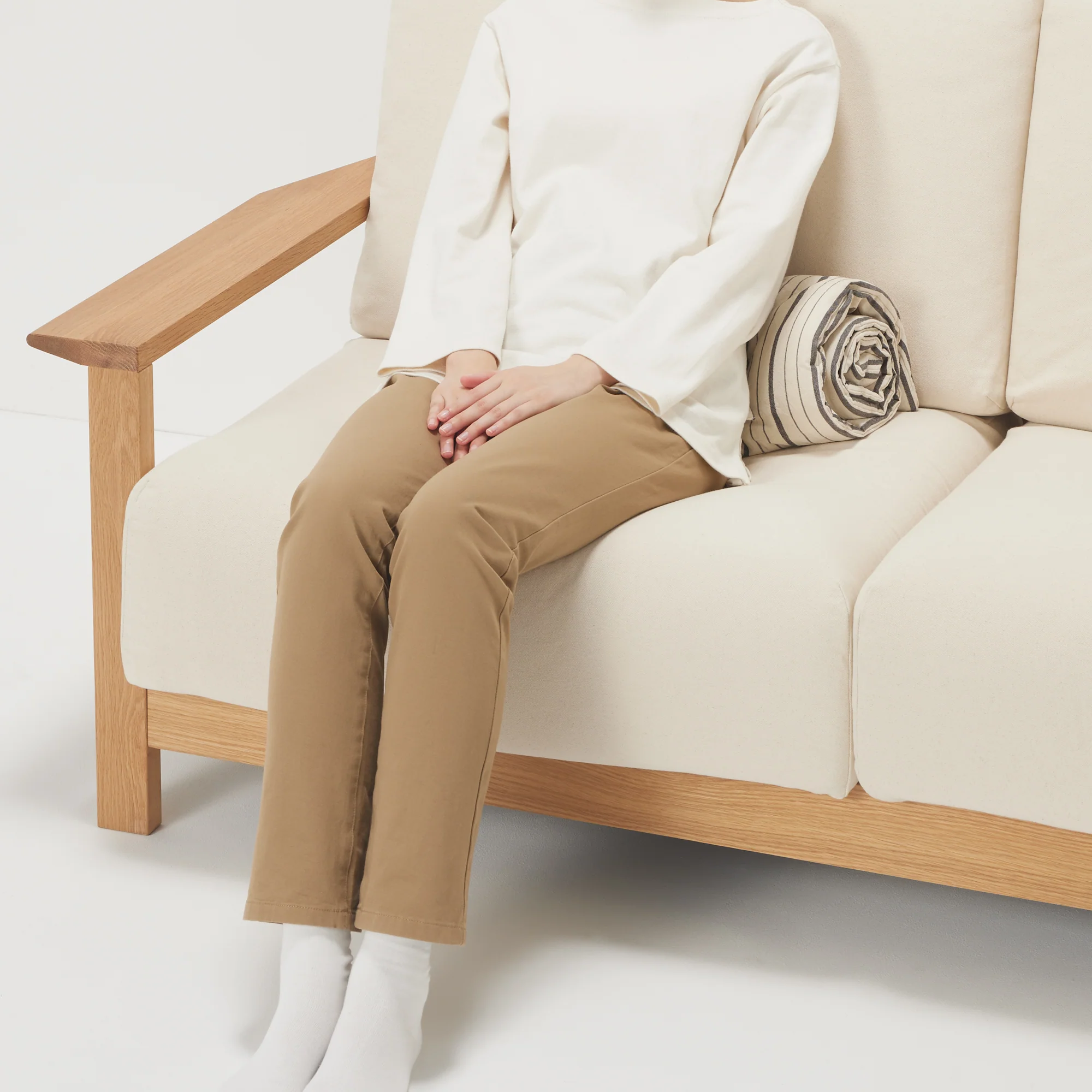 Washed Cotton Long Seat Cushion - Image 14