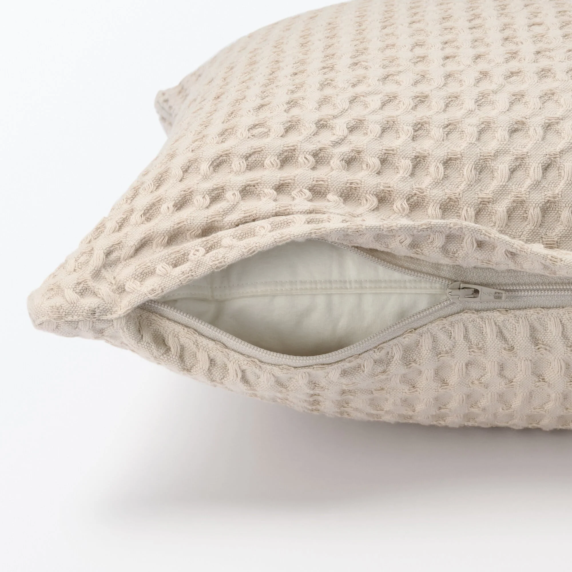 Washed Cotton Waffle Cushion Cover (43 x 43 cm) - Image 7