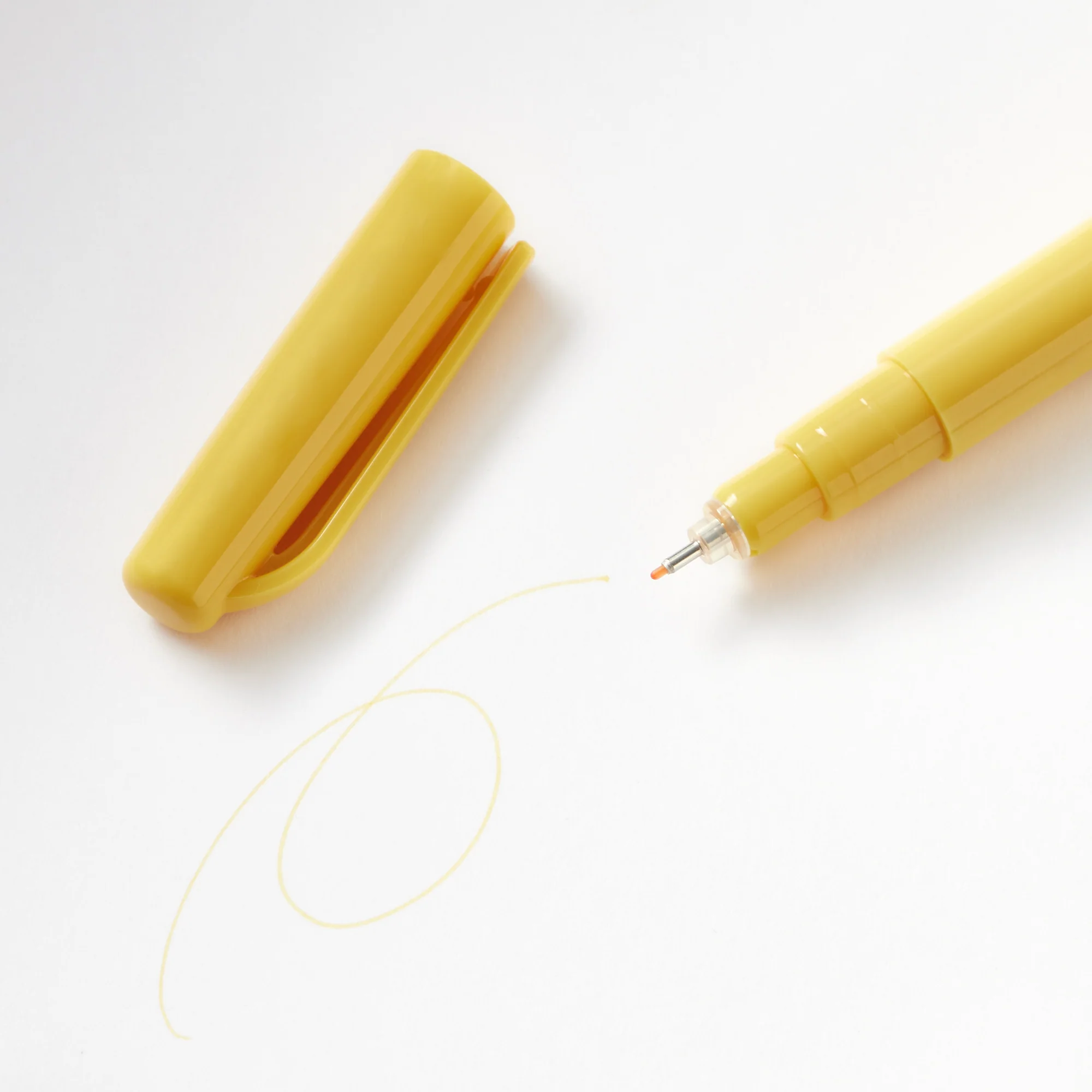 Water Based Fine Tip Pen - Mustard Yellow - Image 2