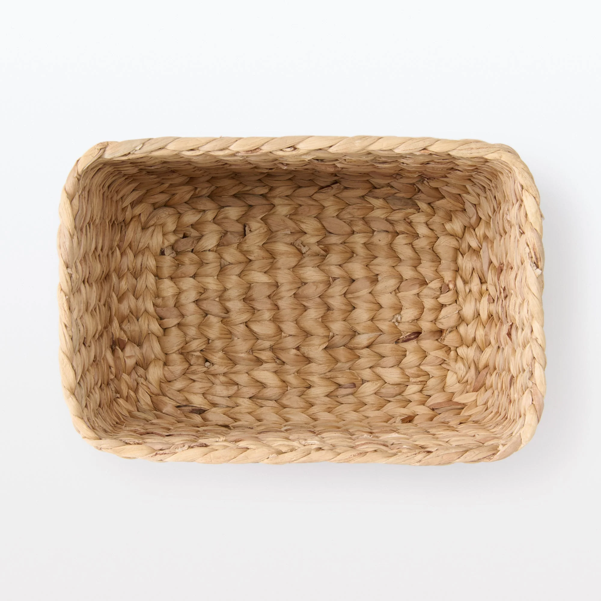 Water Hyacinth Basket - Rectangle - Large W34 x D23 x H24 cm - Image 5