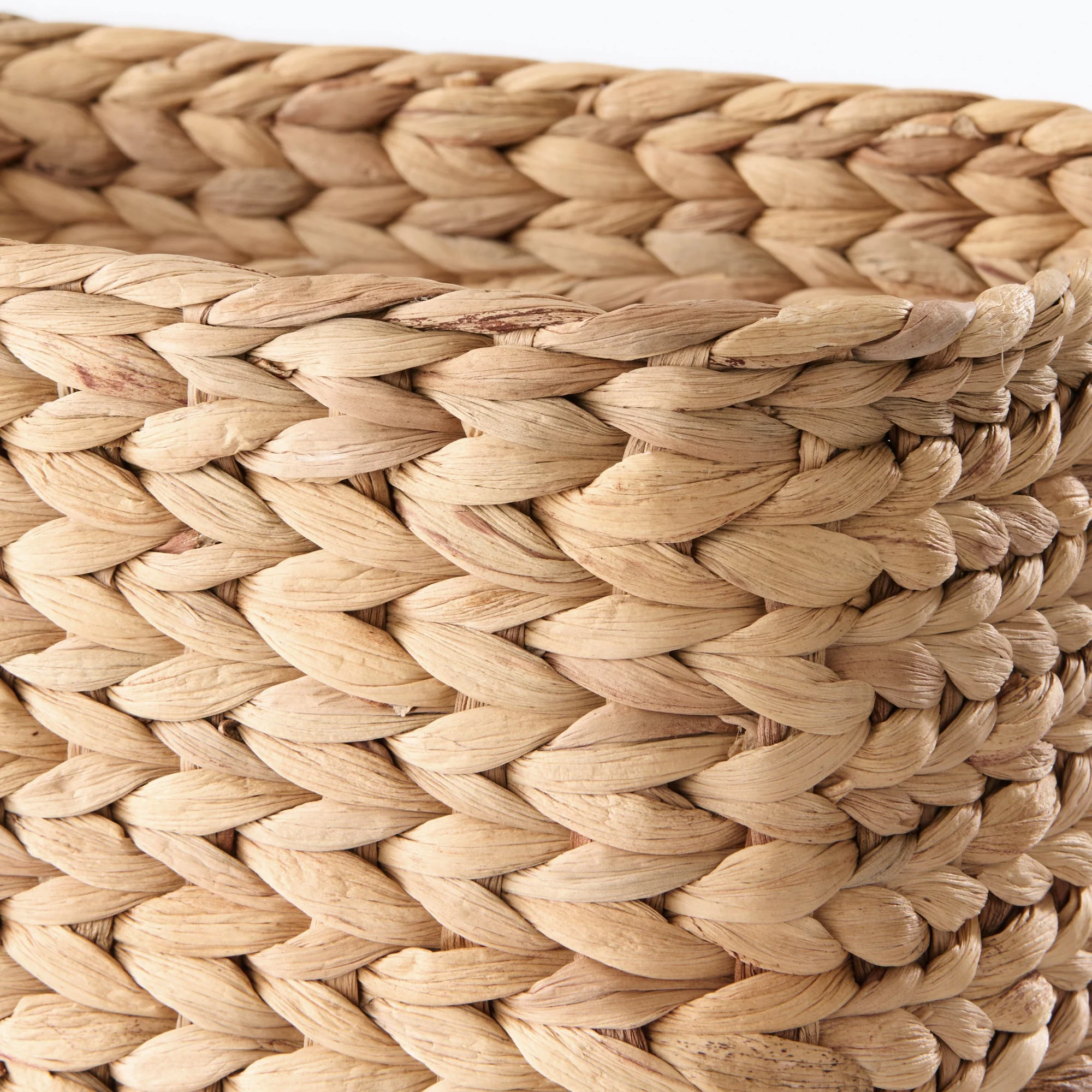 Water Hyacinth Basket - Rectangle - Large W34 x D23 x H24 cm - Image 6