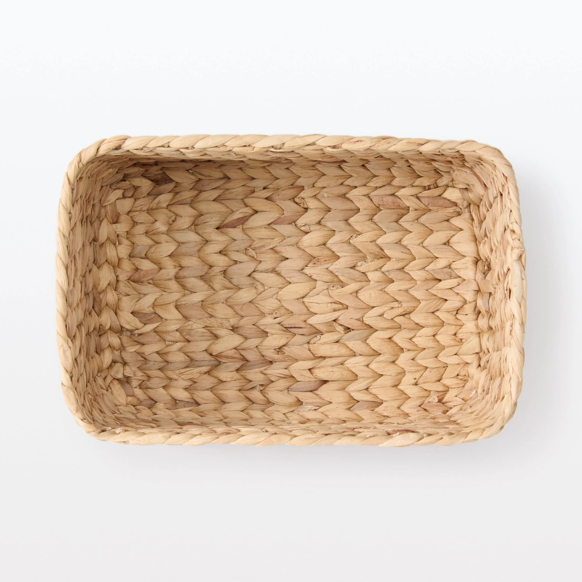 Water Hyacinth Basket - Rectangle - Medium W34 x D23 x H16 cm - Image 5