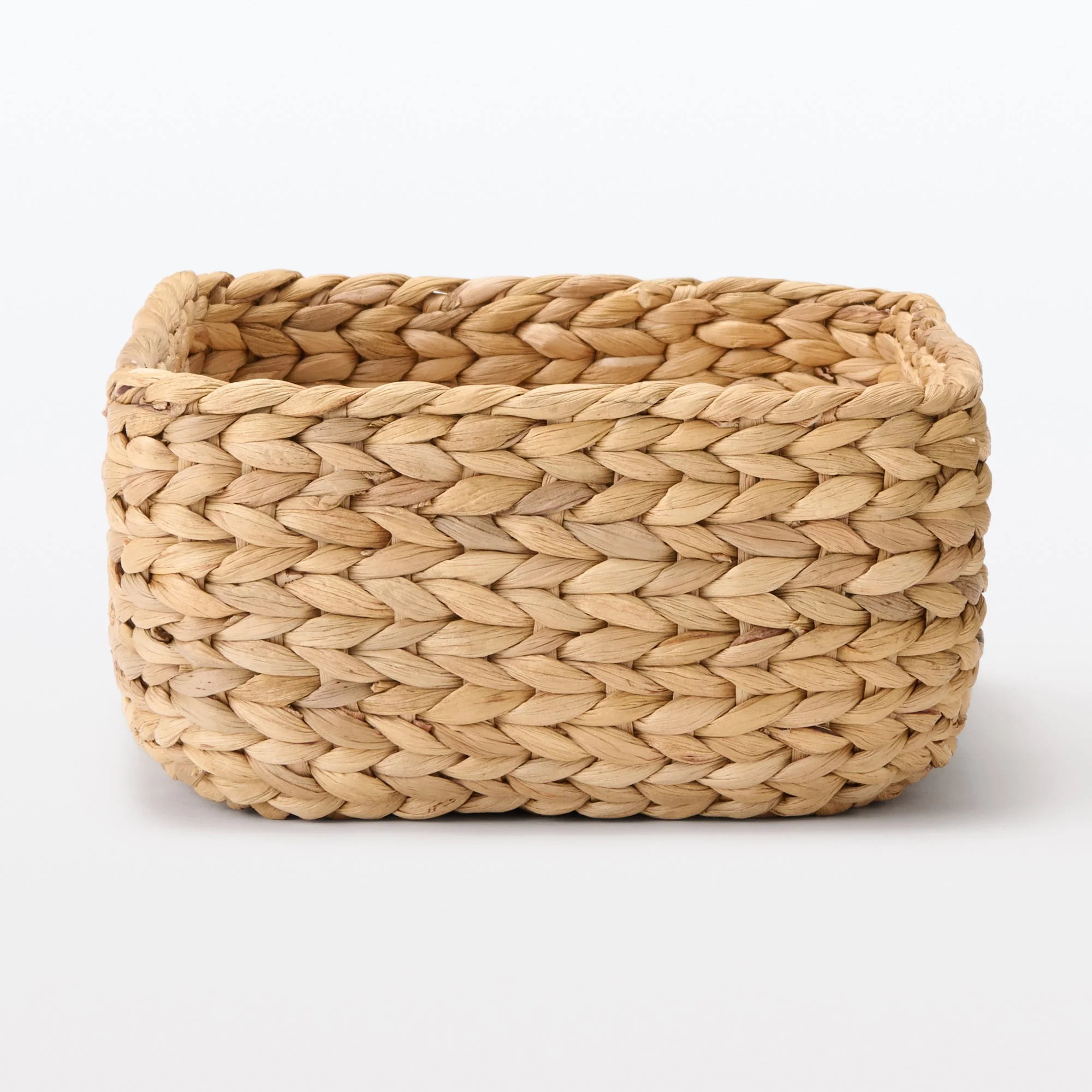 Water Hyacinth Basket - Rectangle - Small W34 x D23 x H12 cm - Image 4