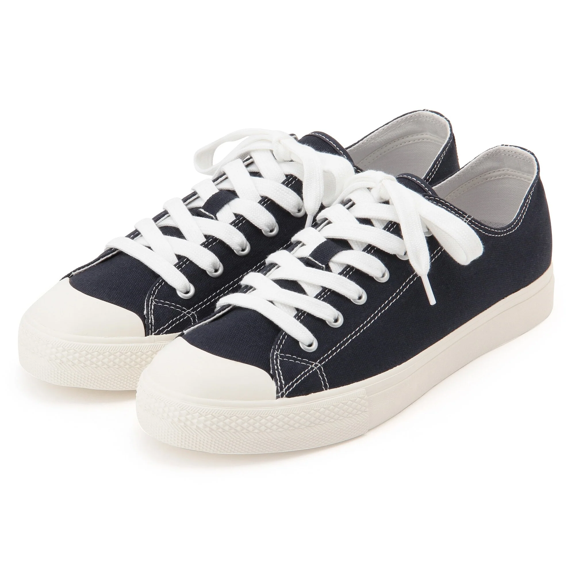 Water Repellent Cushioned Sneakers with Laces Navy - Image 11