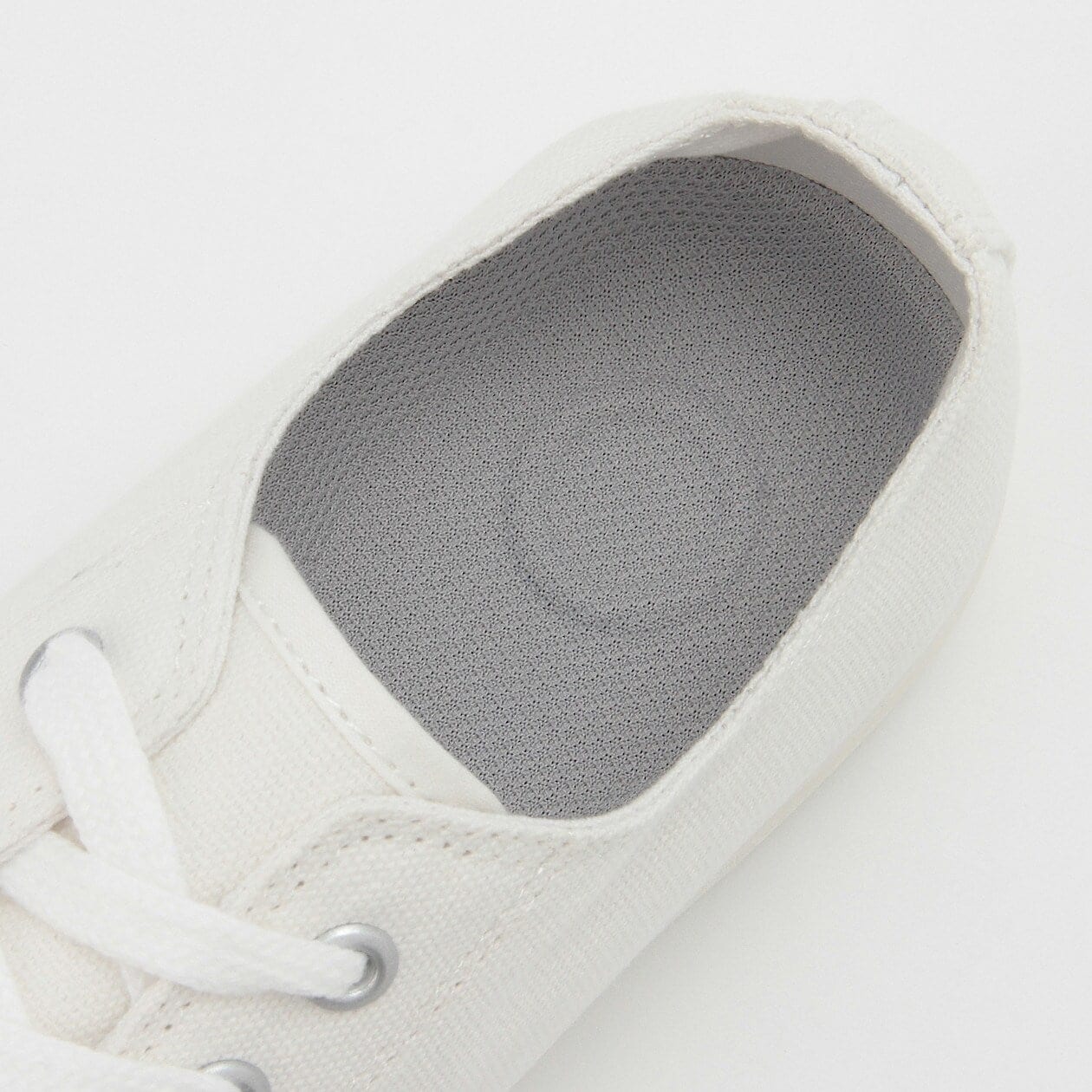 Water Repellent Cushioned Sneakers with Laces Off White - Image 9