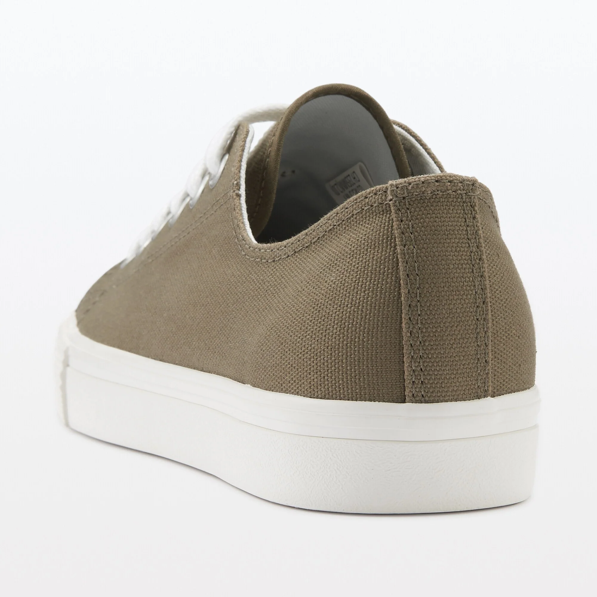 Water Repellent Cushioned Sneakers with Laces Olive Green - Image 16