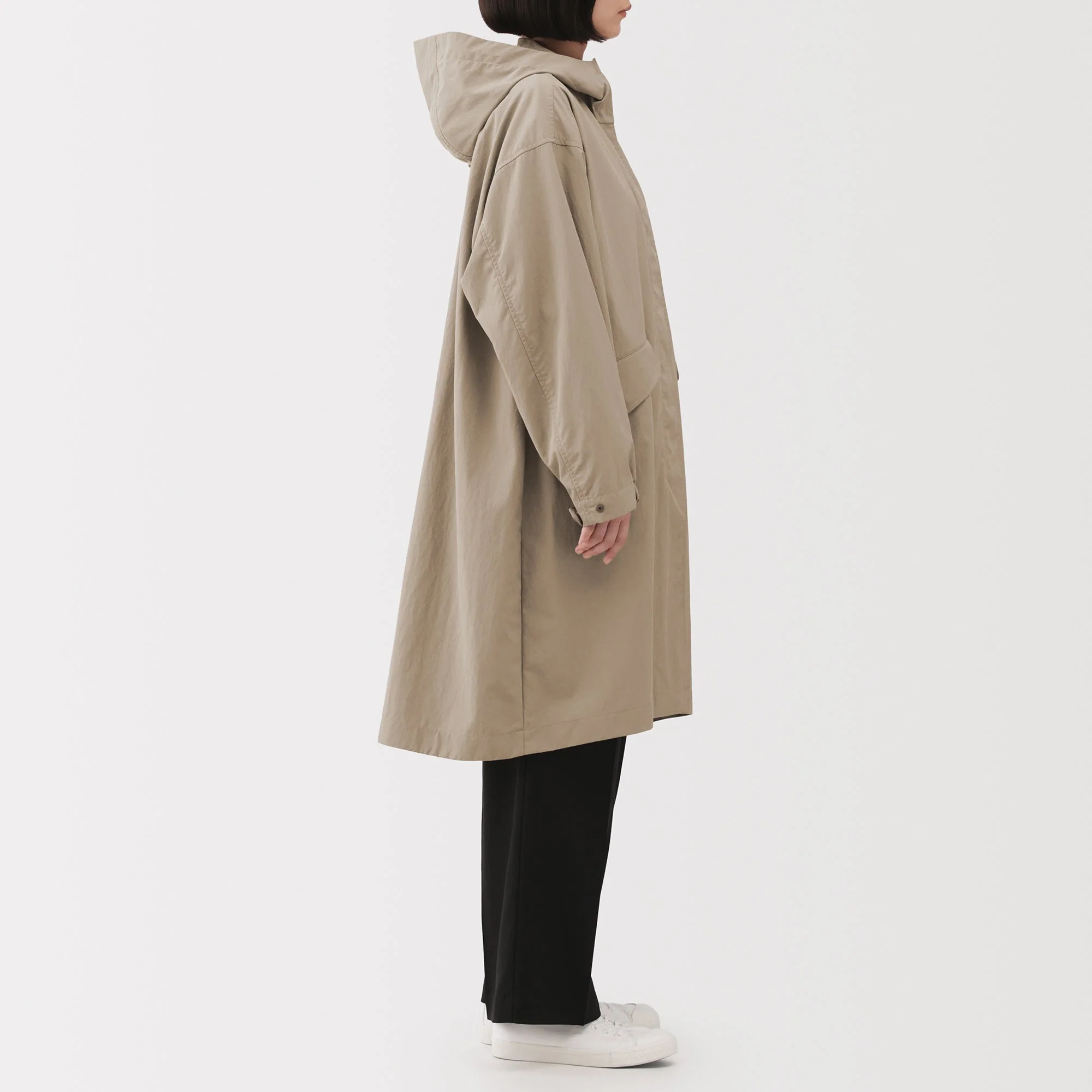 Water Repellent Hooded Long Coat - Image 16