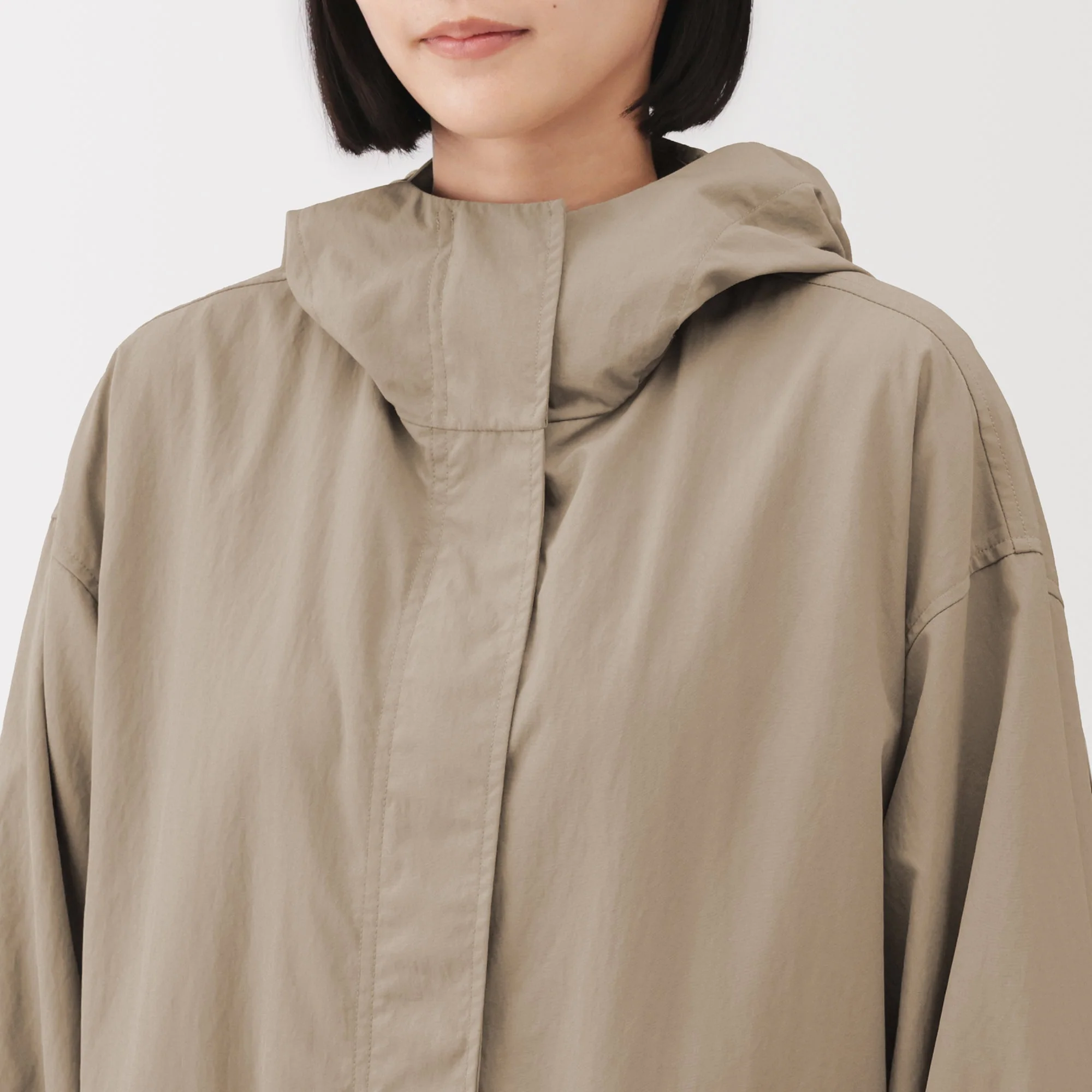 Water Repellent Hooded Long Coat - Image 7