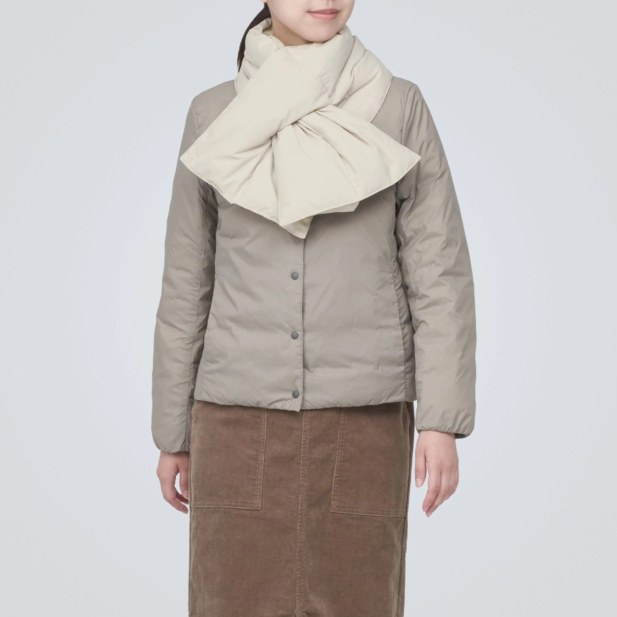 Water Repellent Pocketable Down Stole - Image 19