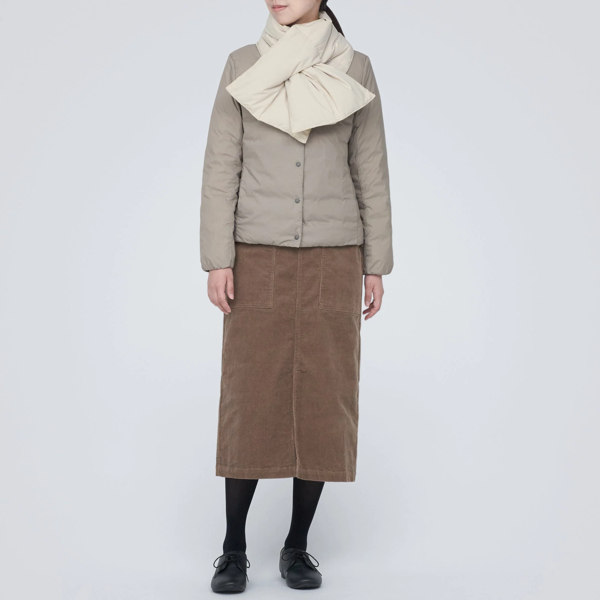 Water Repellent Pocketable Down Stole - Image 20