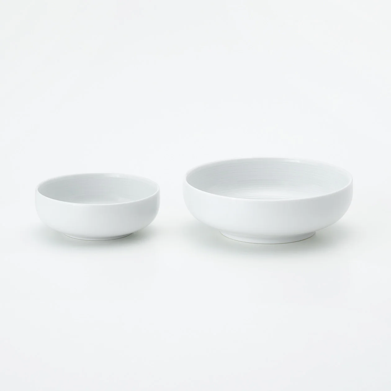 White Porcelain Shallow Bowl - Image 7