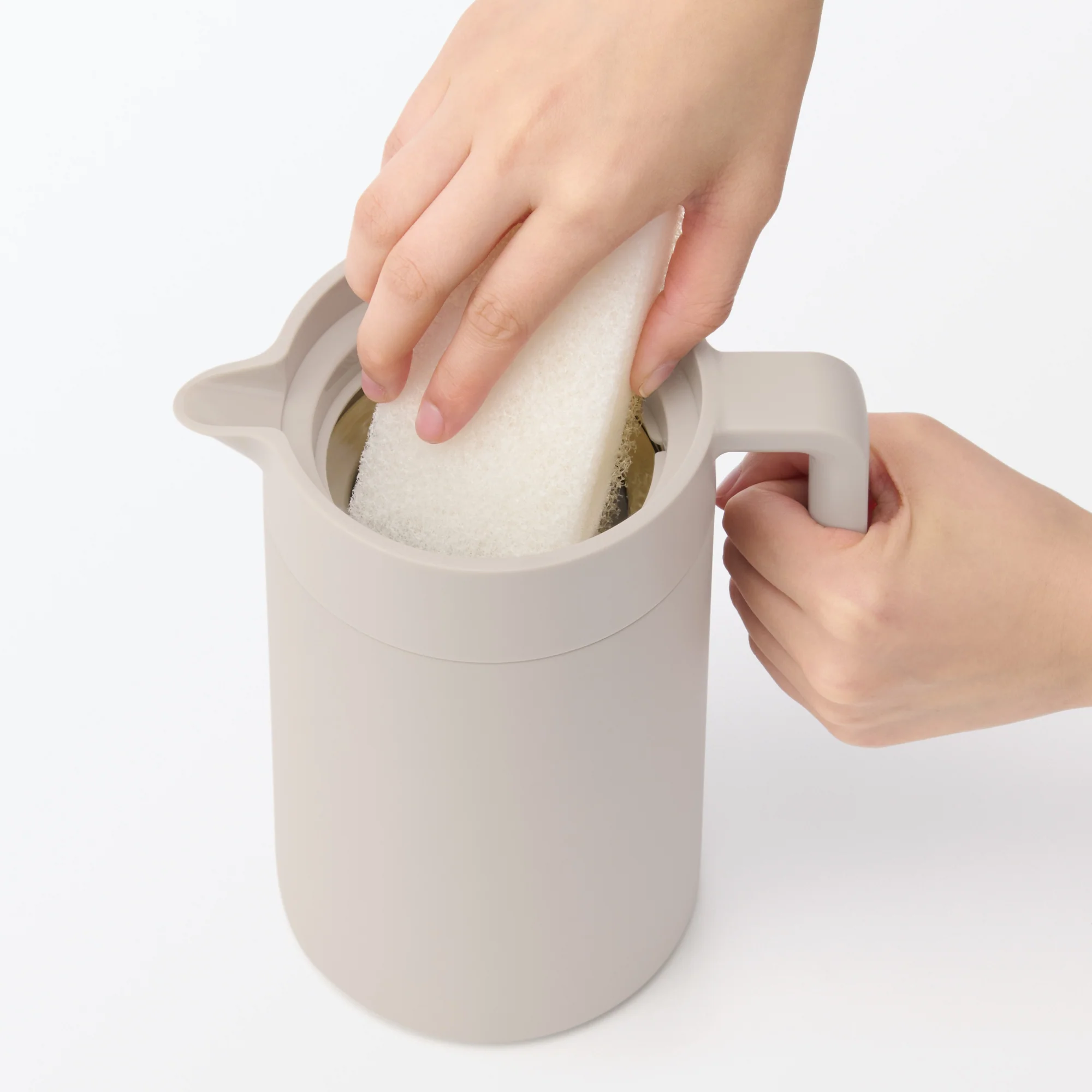 Wide Mouth Insulated Jug 1.3 L - Grey Beige - Image 8