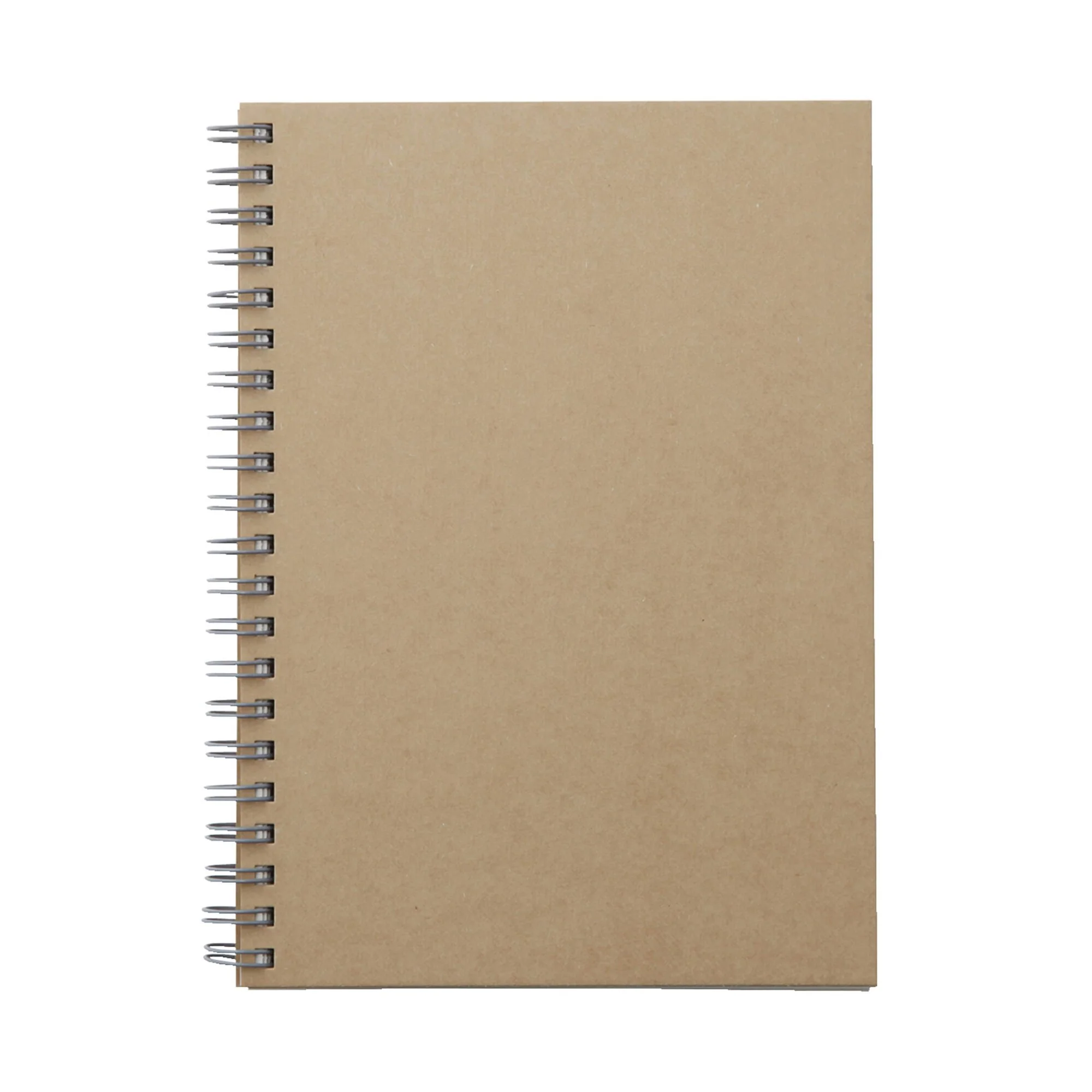 Wirebound Notebook Plain Beige - Image 4