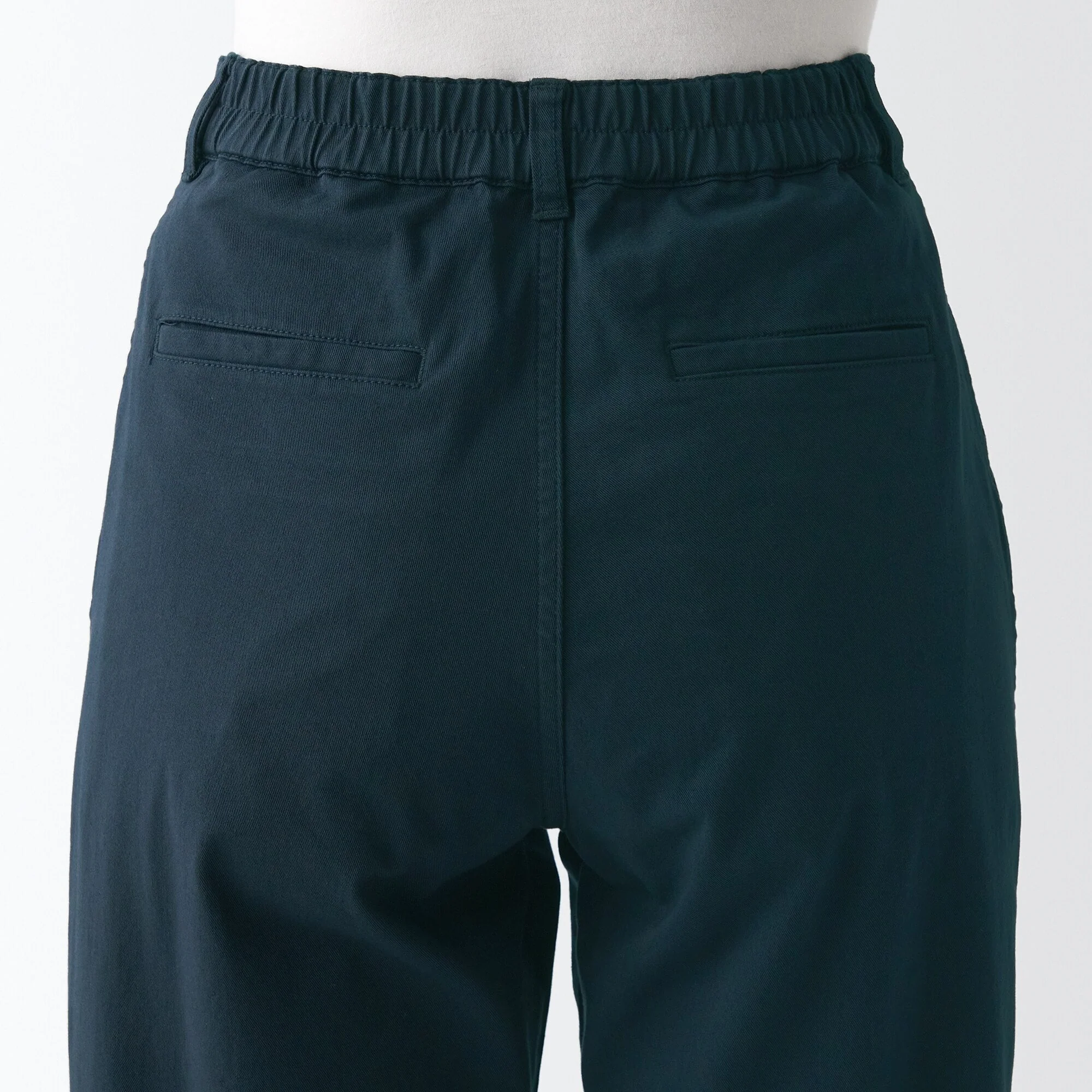Women's 4-Way Stretch Chino Wide Straight Pants (L 32inch / 82cm) - Image 38