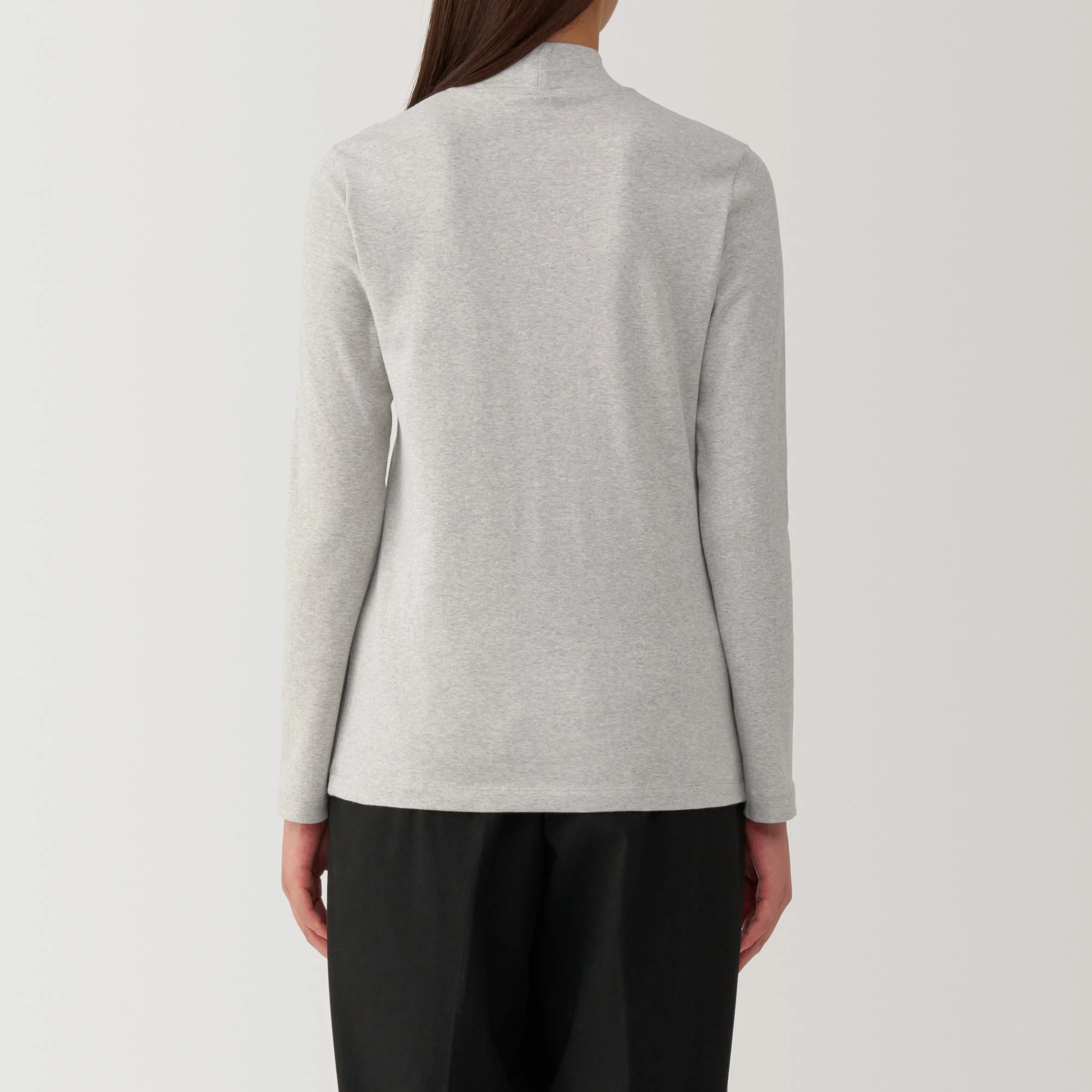 Women's Brushed Ribbed High Neck Long Sleeve T-Shirt - Image 22