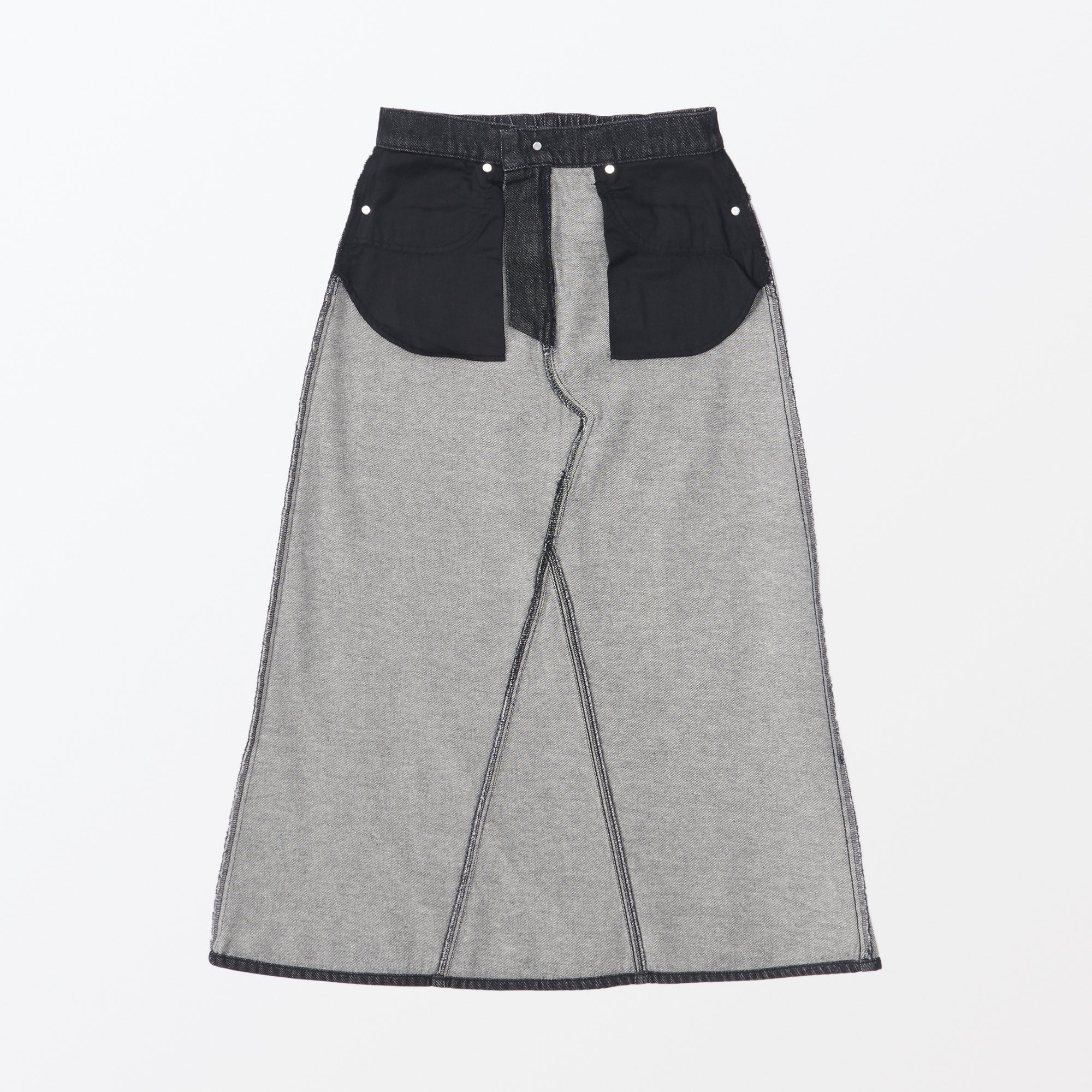 Women's Kapok Blend Denim A-Line Skirt - Image 10