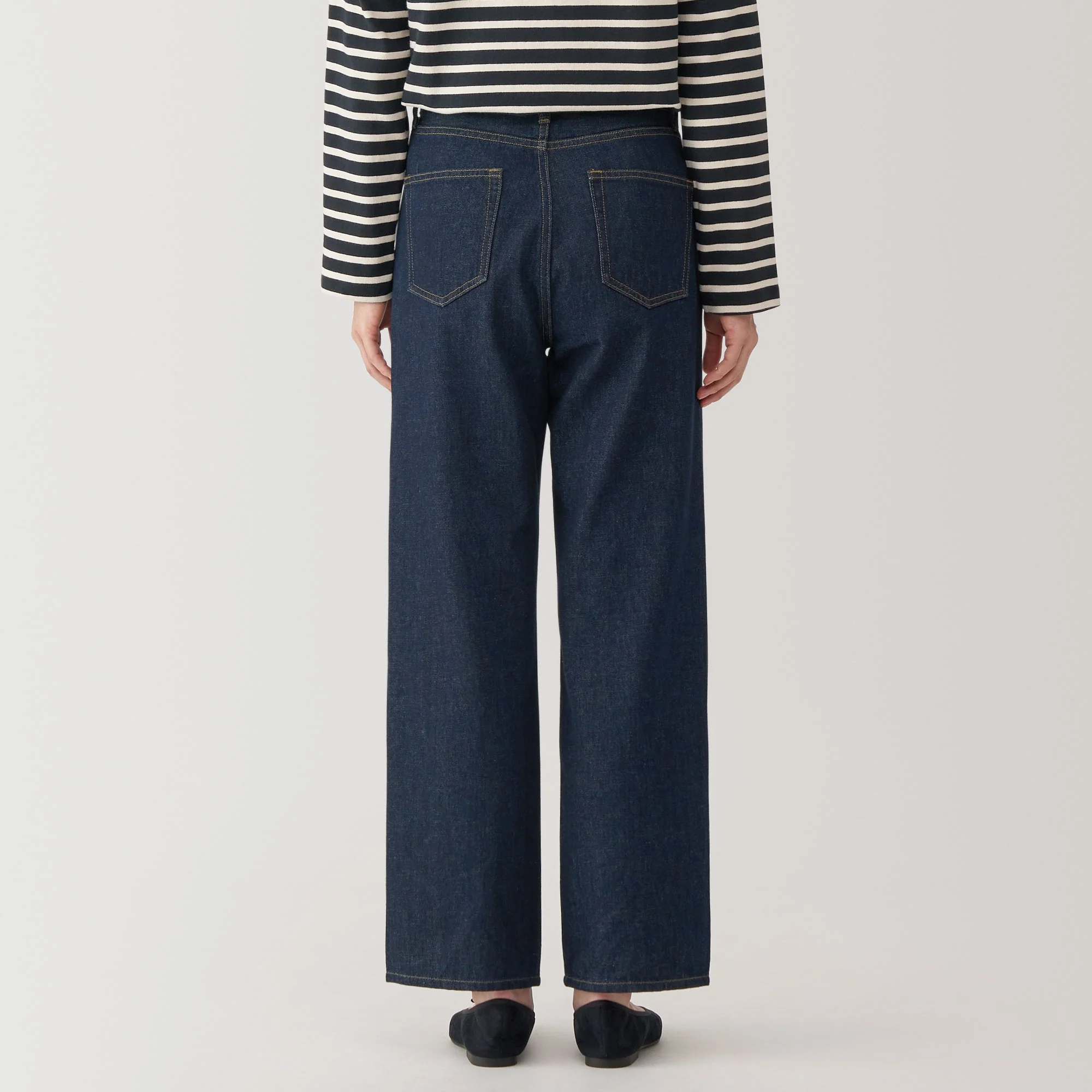Women's Kapok Blend Denim Straight Pants - Image 15