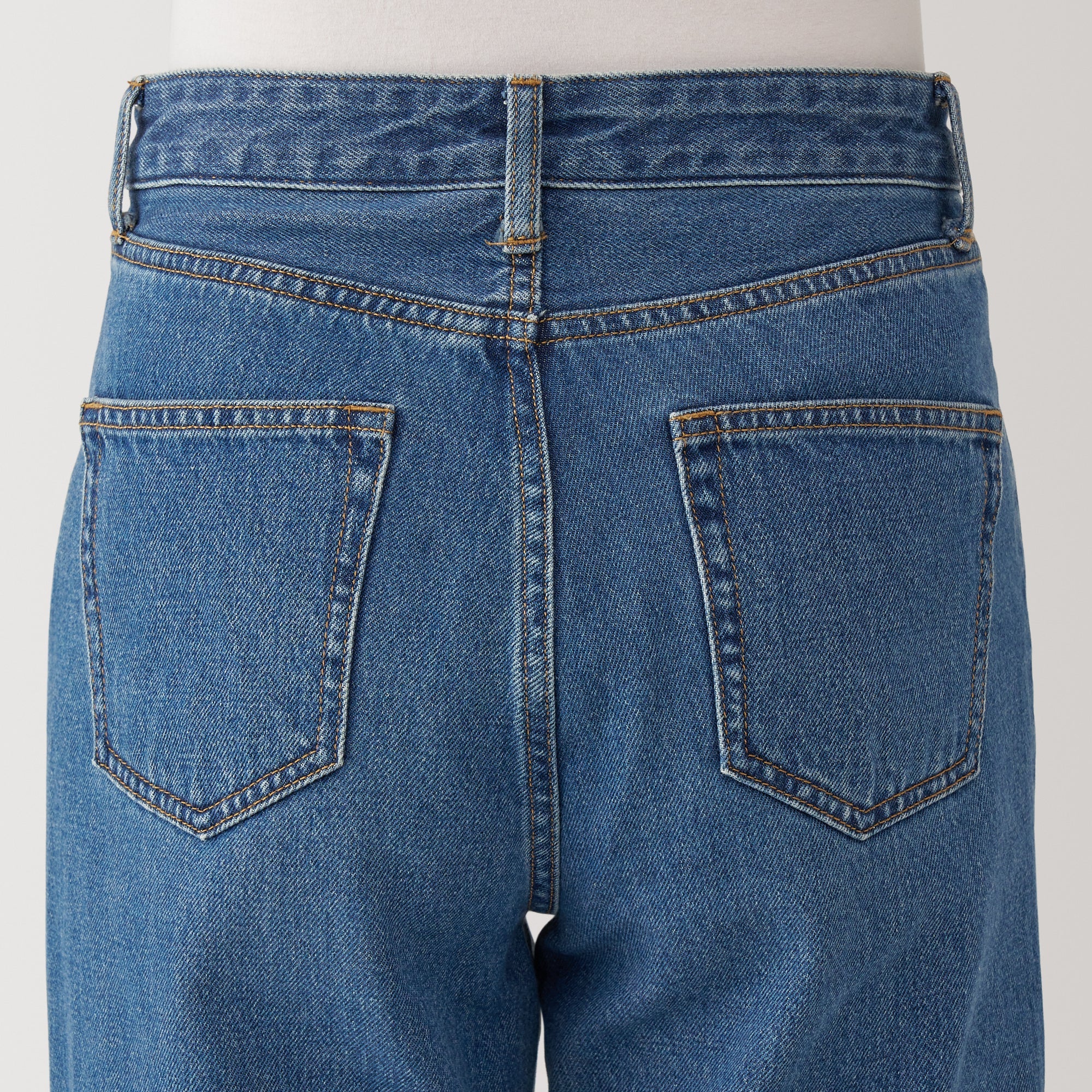 Women's Kapok Blend Denim Straight Pants - Image 8