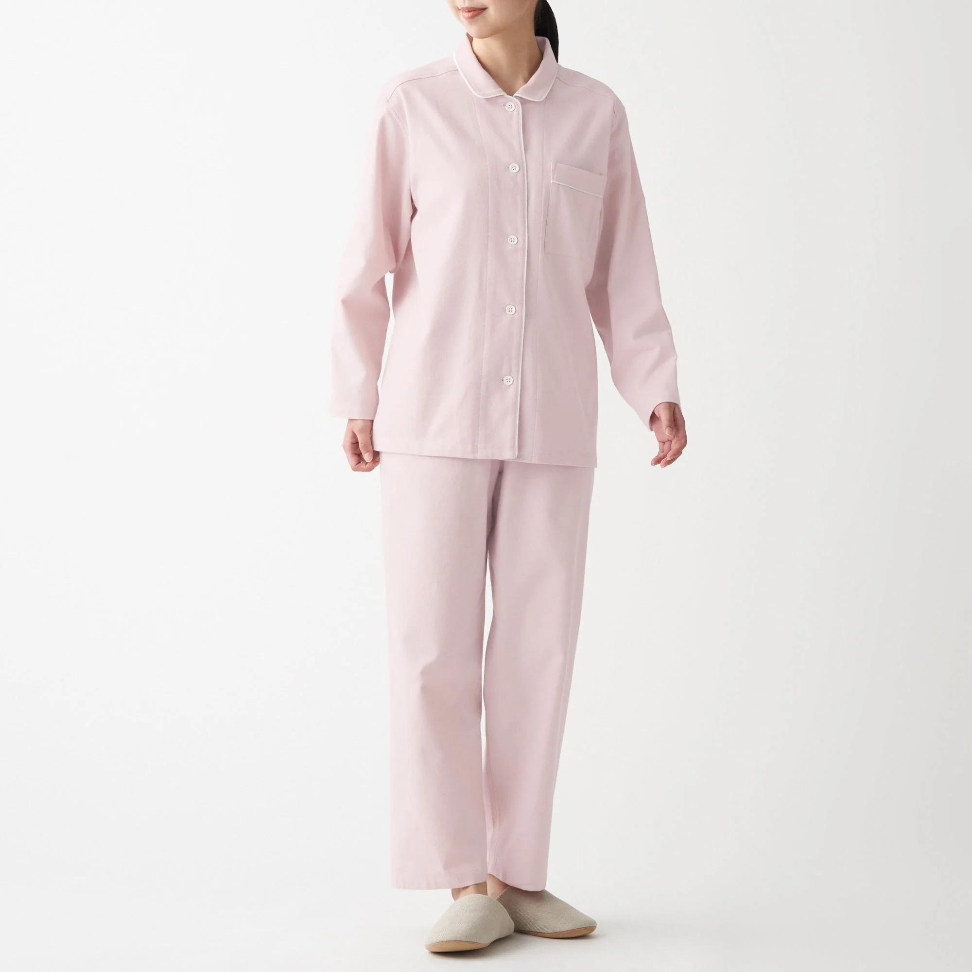 Women's Organic Cotton Side Seamless Flannel Pajamas - Image 13
