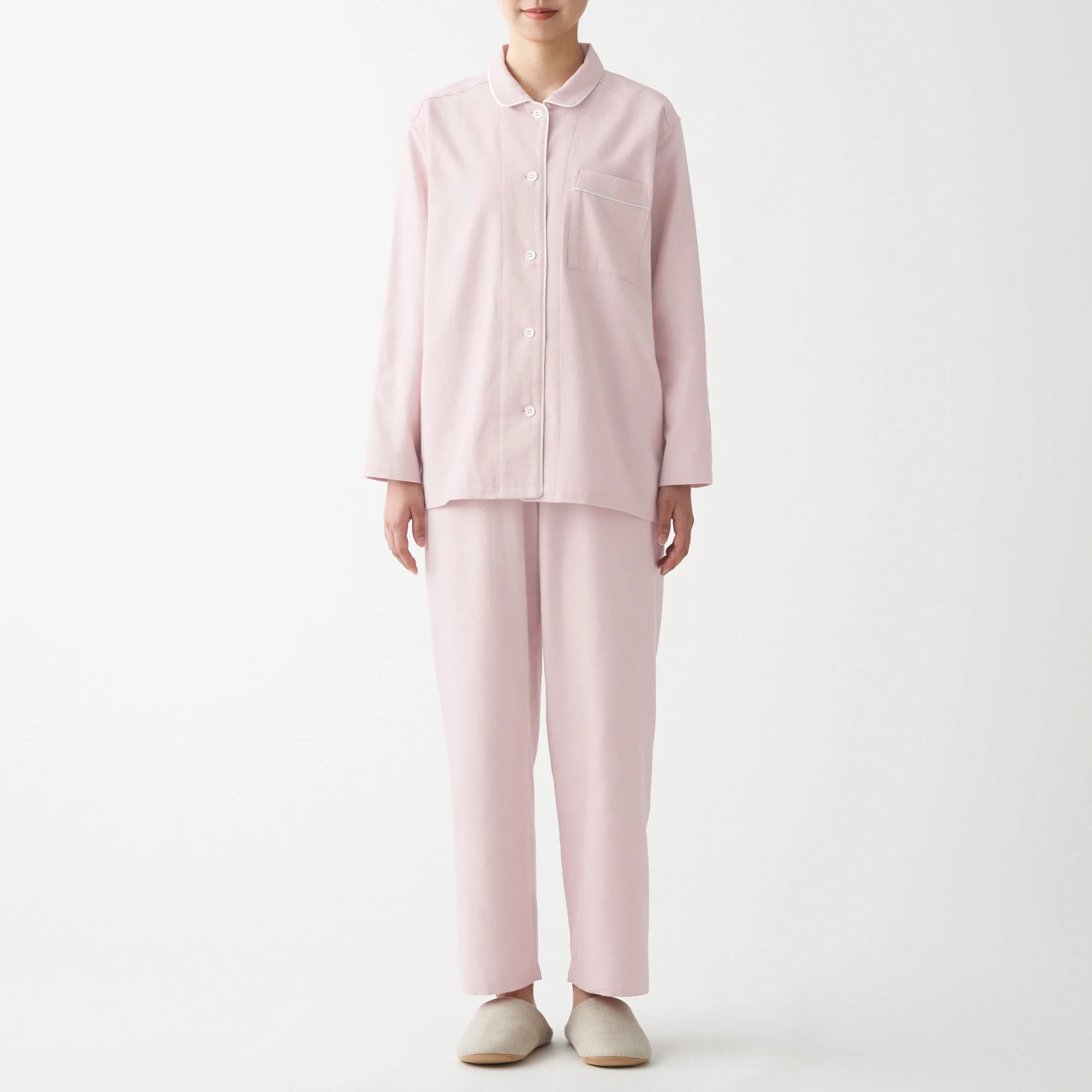 Women's Organic Cotton Side Seamless Flannel Pajamas - Image 16