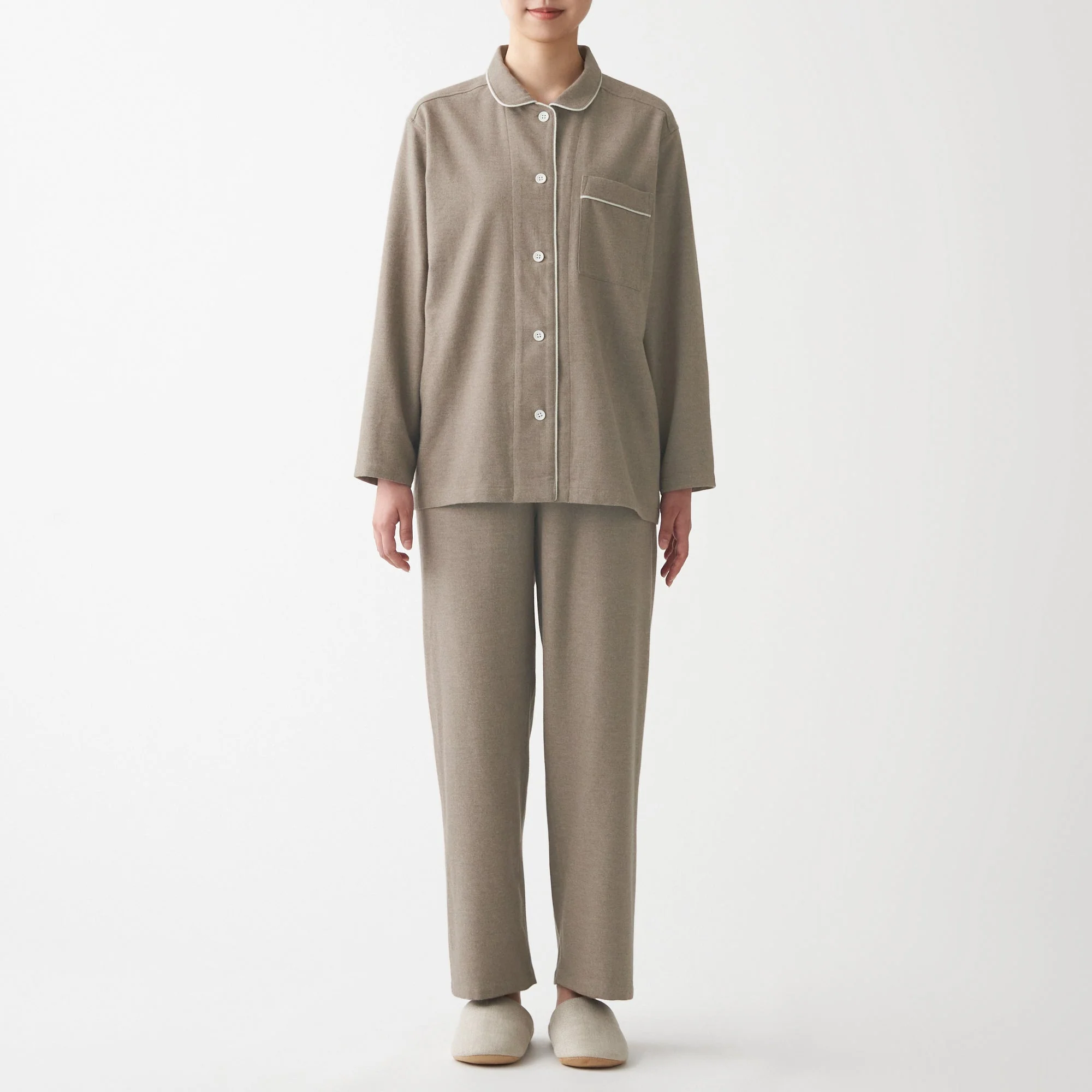 Women's Organic Cotton Side Seamless Flannel Pajamas - Image 24