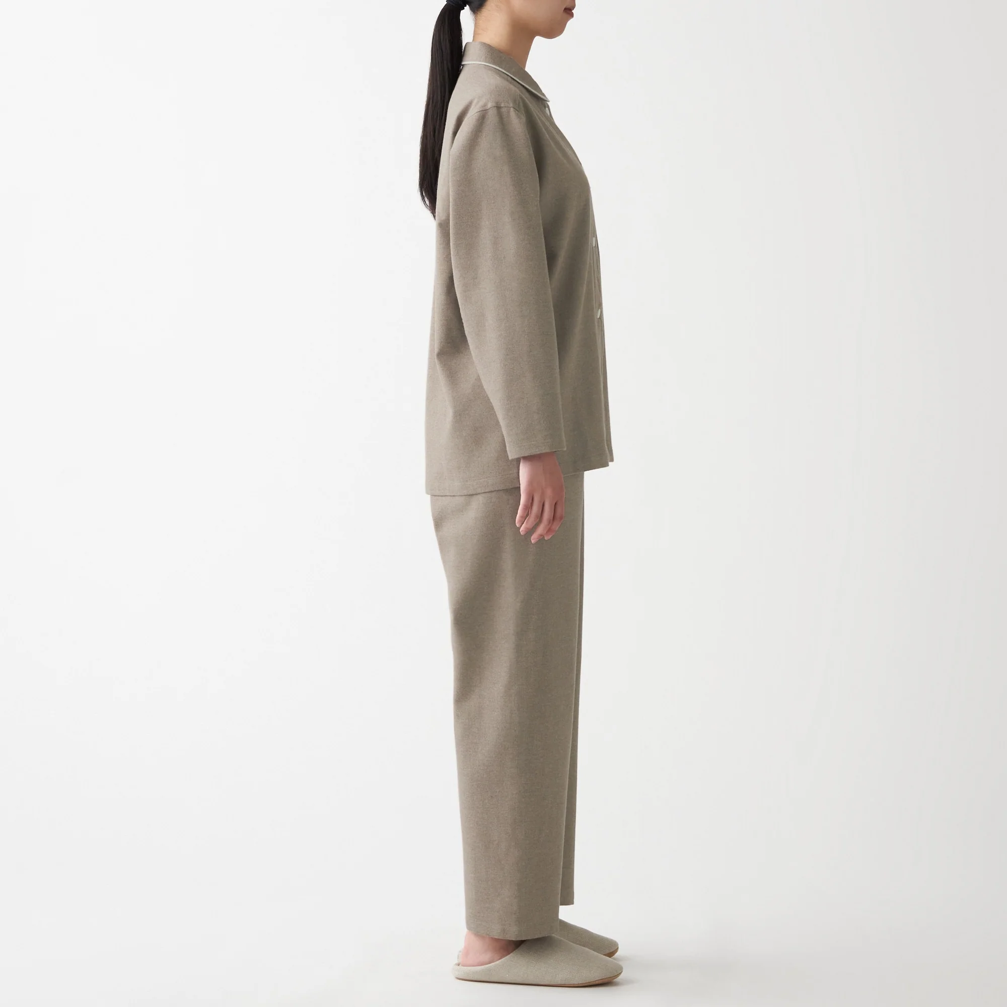 Women's Organic Cotton Side Seamless Flannel Pajamas - Image 25
