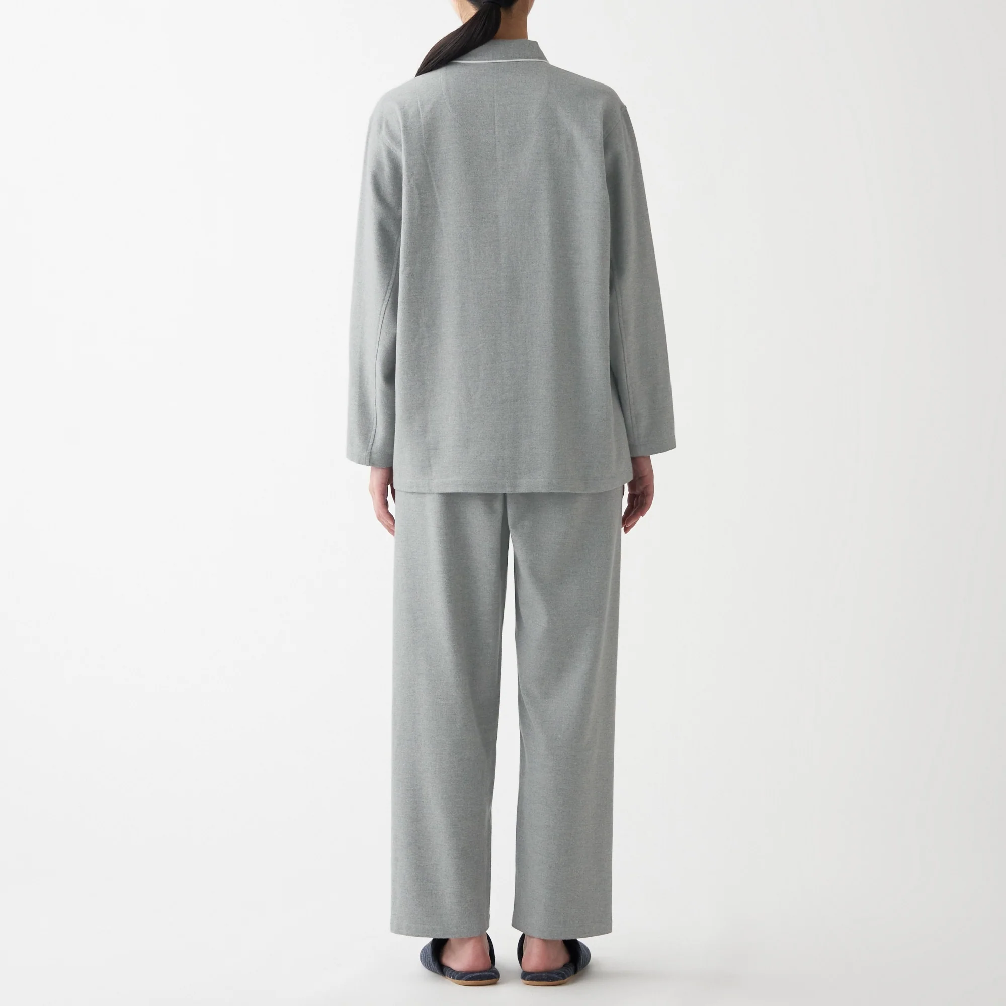 Women's Organic Cotton Side Seamless Flannel Pajamas - Image 5