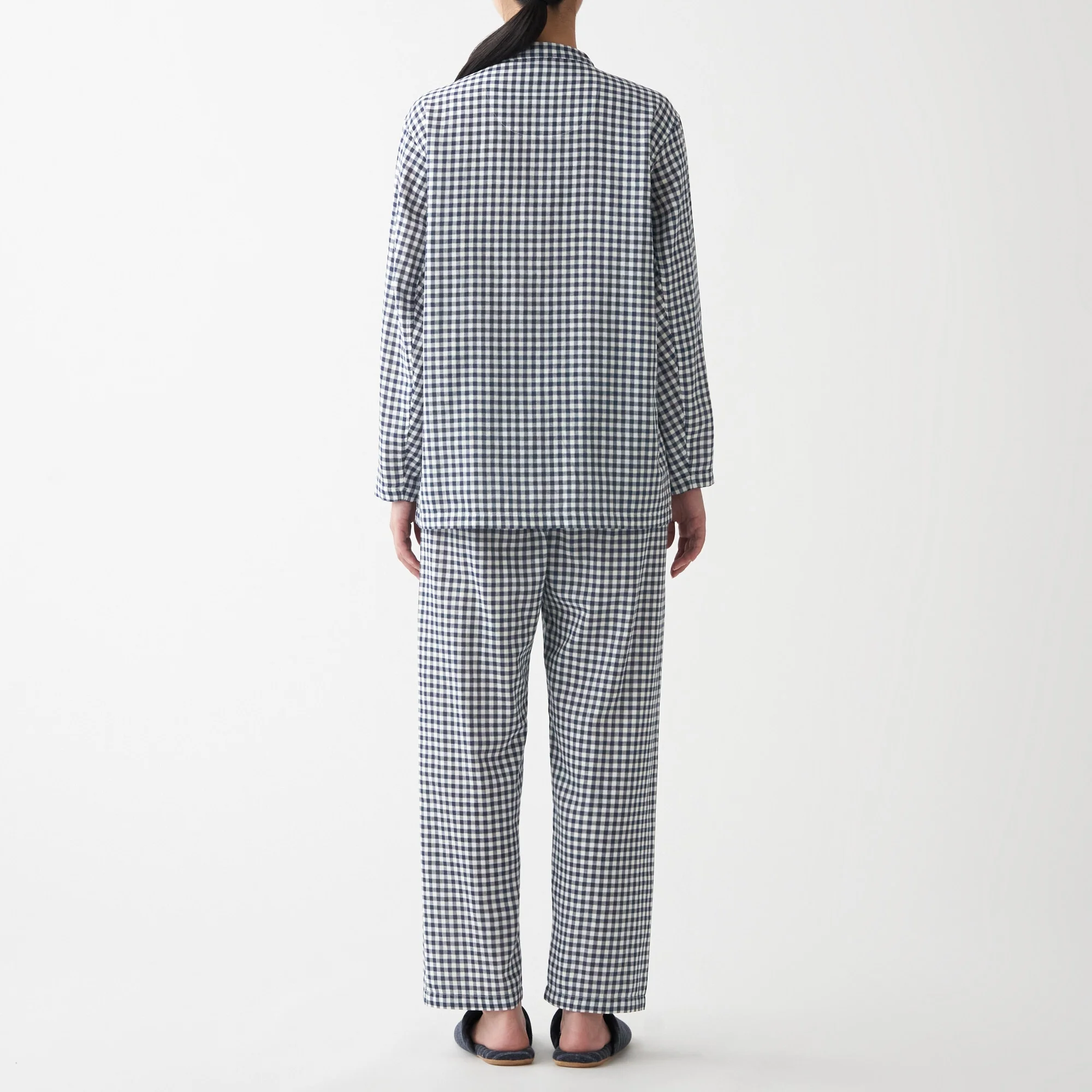 Women's Organic Cotton Side Seamless Stand Collar Pajamas - Image 36