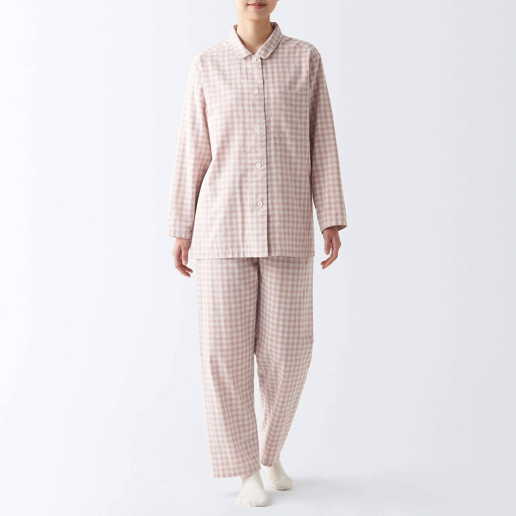 Women's Side Seamless Double Gauze Pajamas