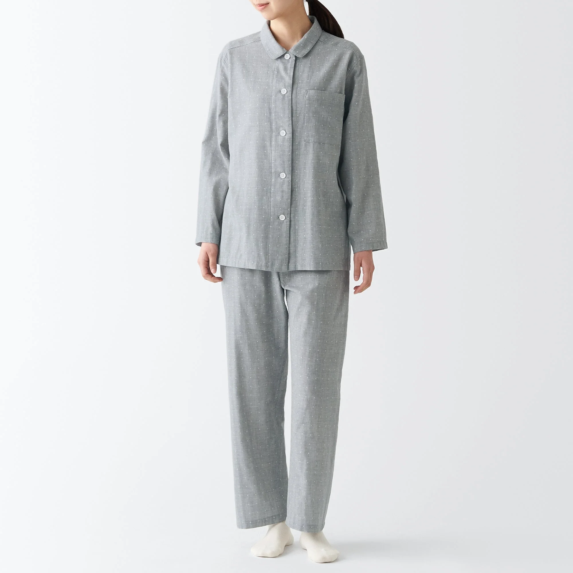Women's Side Seamless Double Gauze Pajamas - Image 25