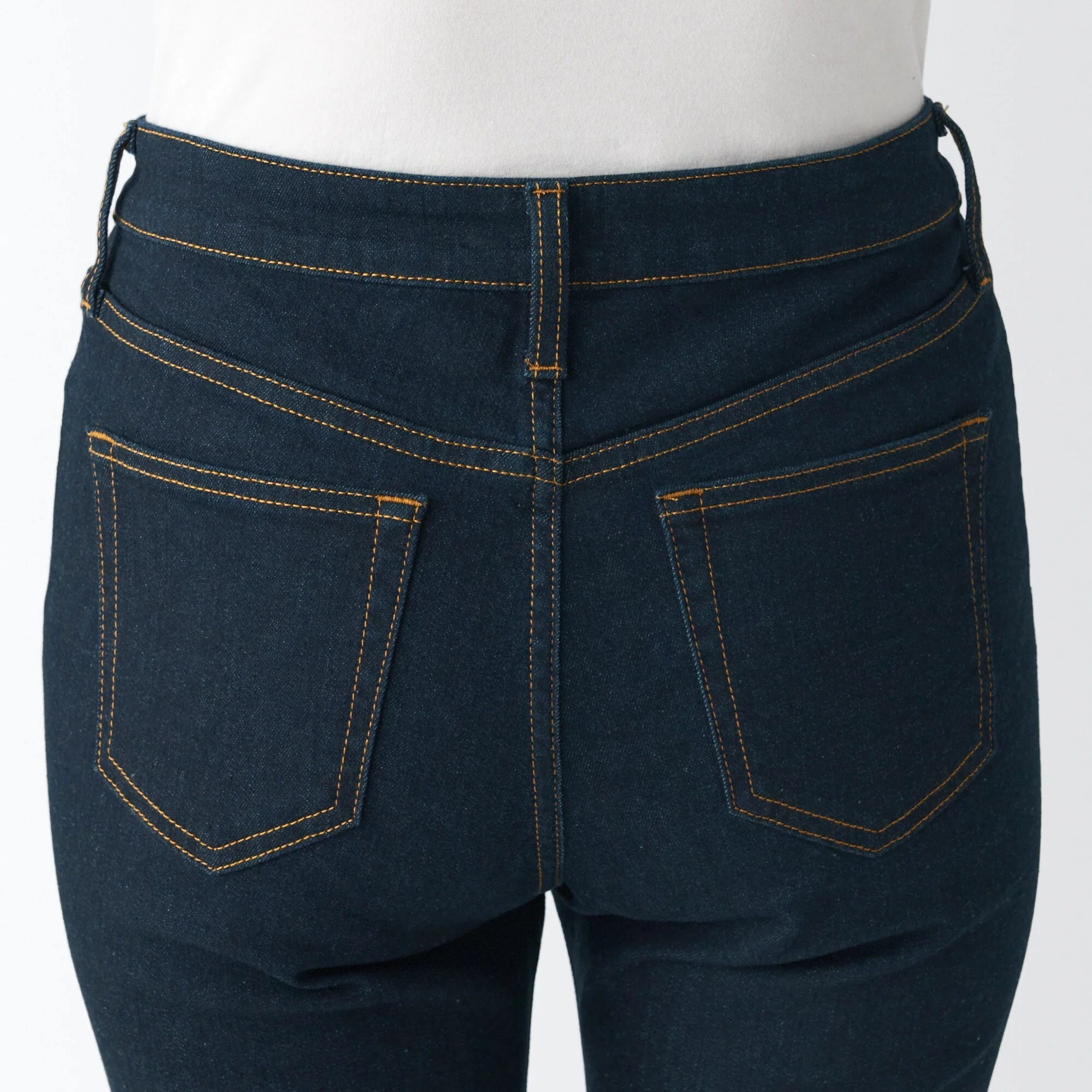 Women's Super Stretch Denim Skinny Pants Dark Navy - Image 8