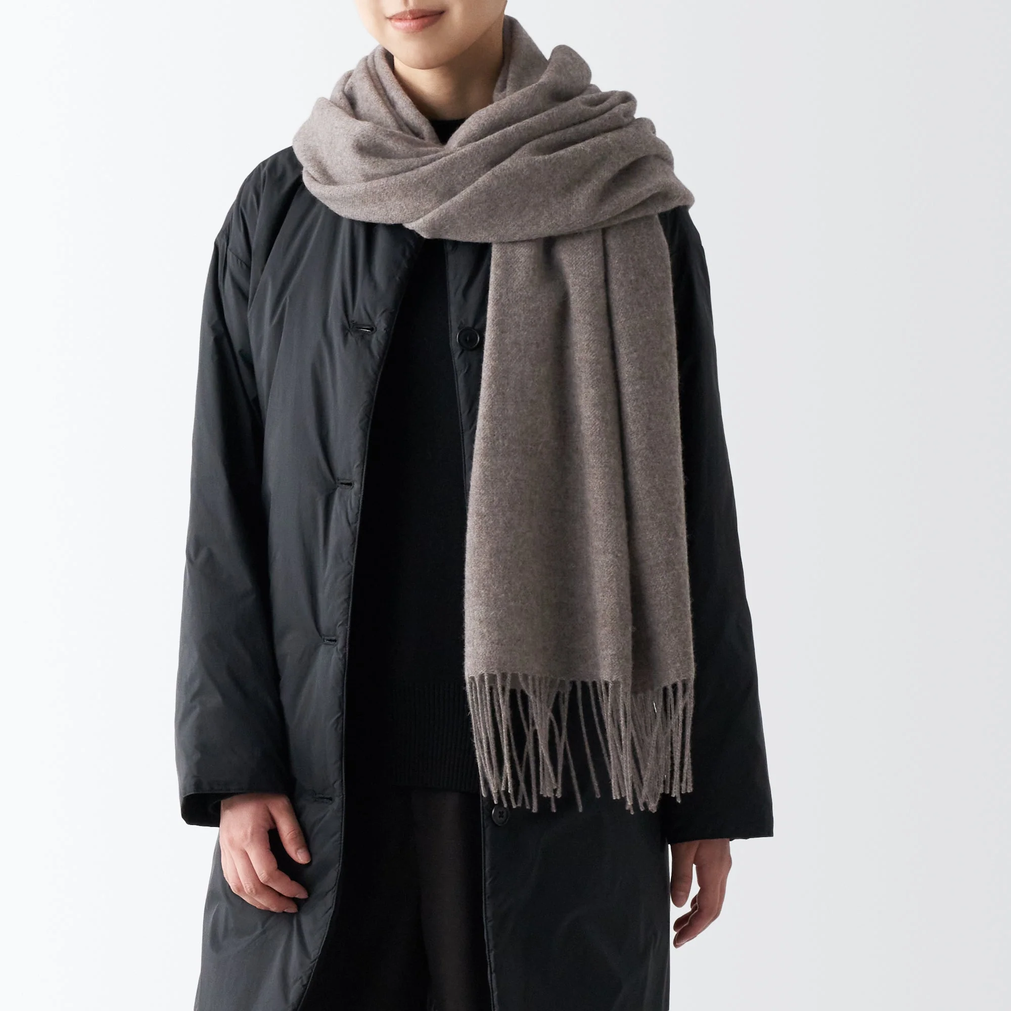 Wool 2-way Large Stole - Image 30