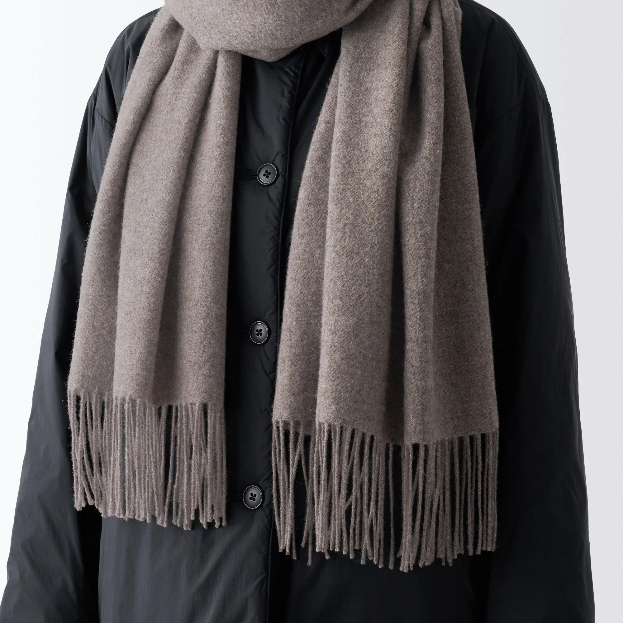 Wool 2-way Large Stole - Image 35