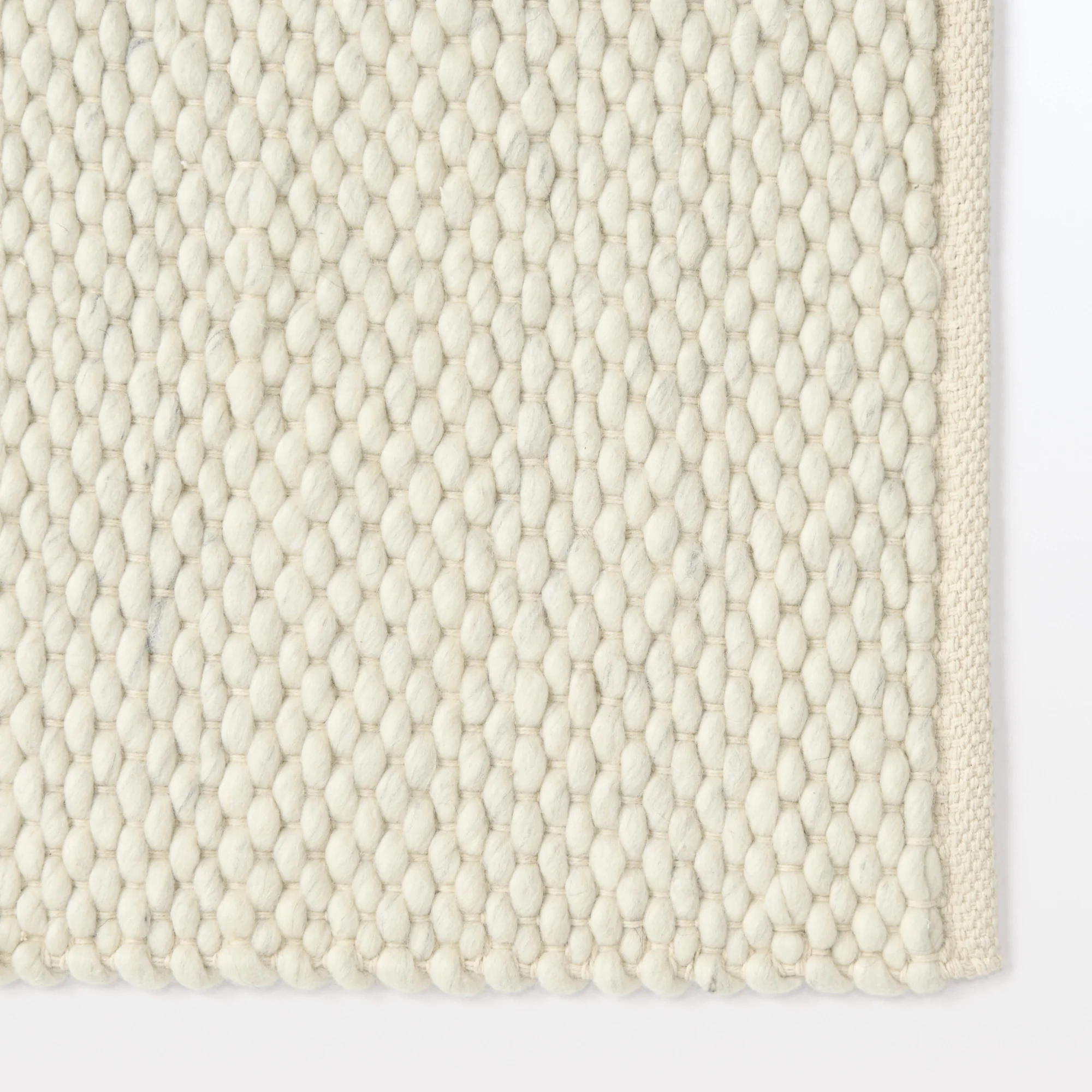 Wool Cotton Thick Weave Floor Mat - W50 x L75 cm - Image 3